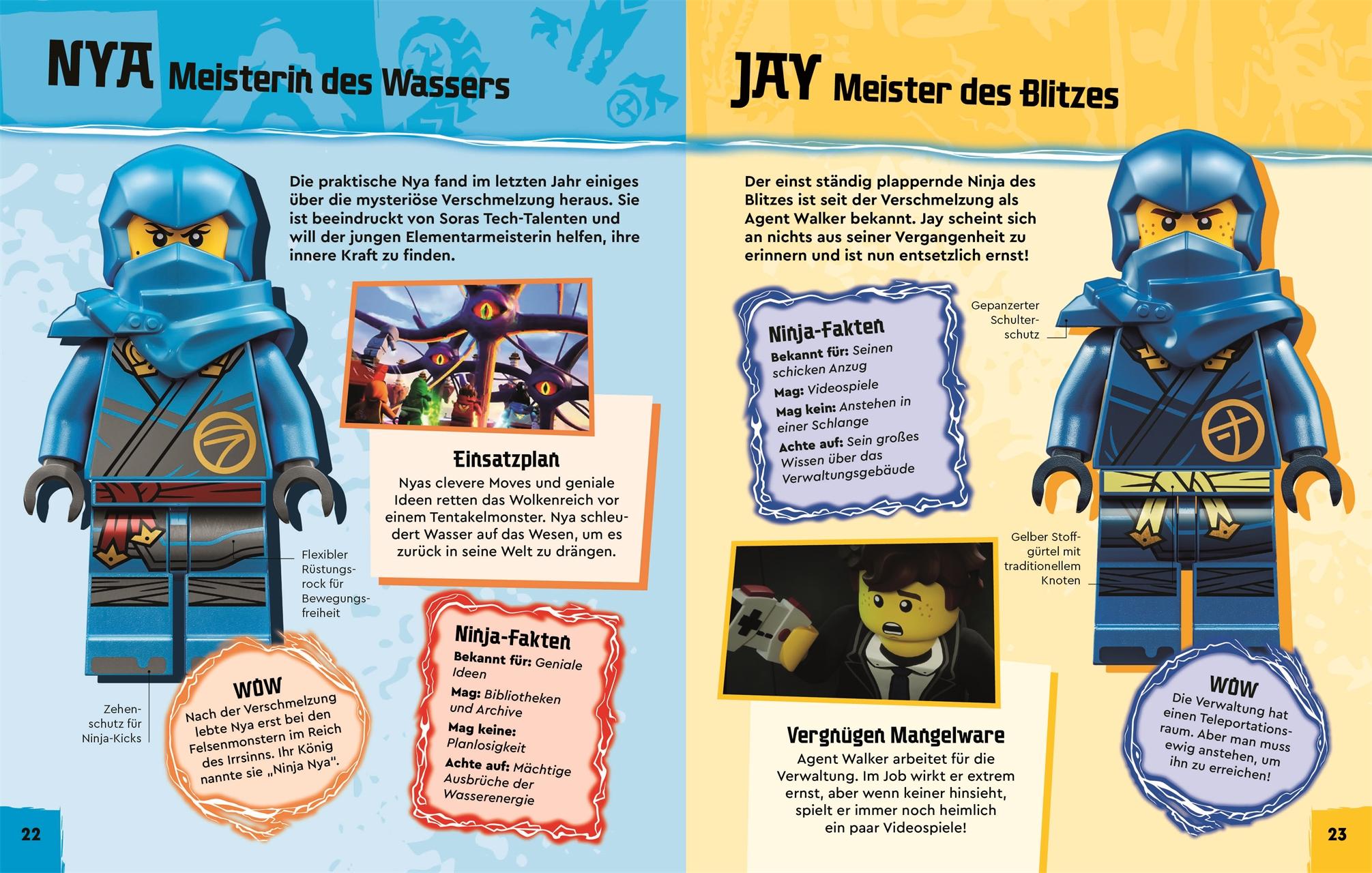 Beispielinhalt (Bild) LEGO® NINJAGO® Aufstieg der Drachen Der ultimative Ninja-Guide