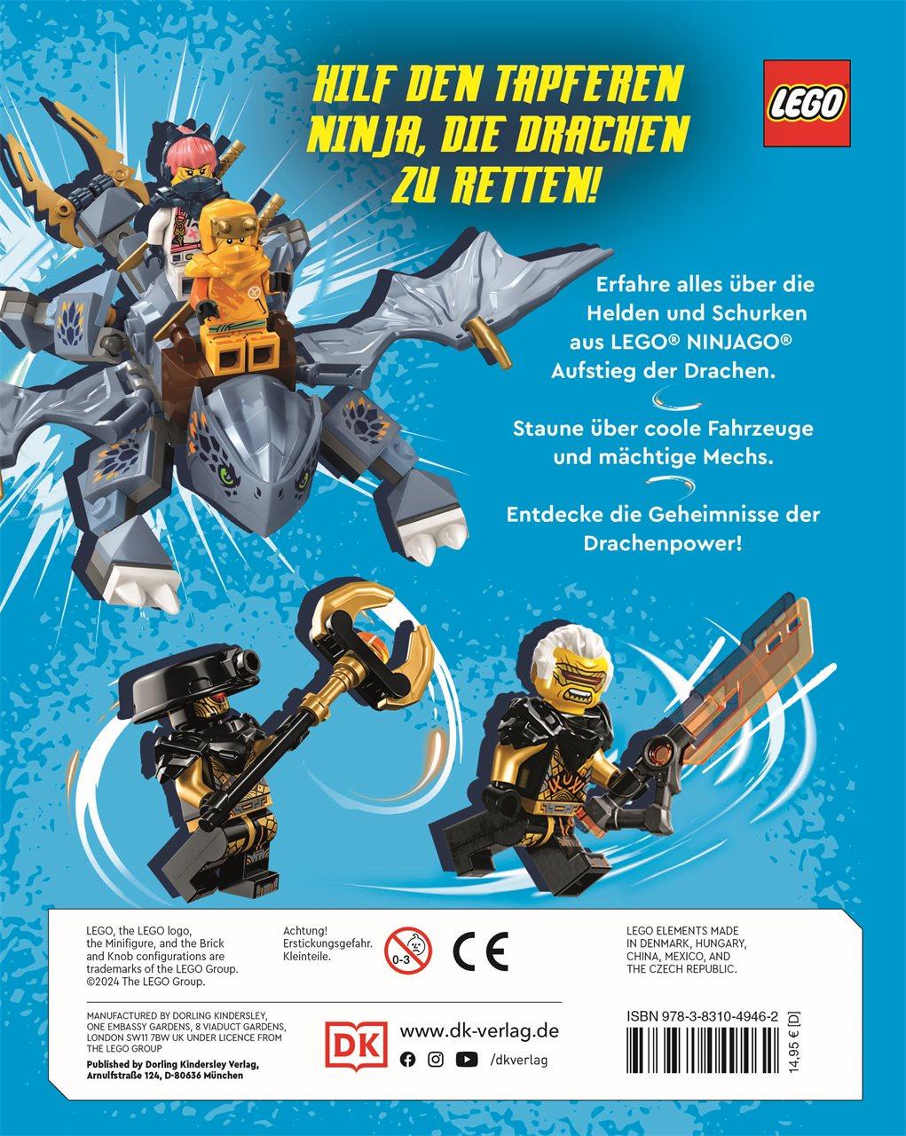 Rückseitencover LEGO® NINJAGO® Aufstieg der Drachen Der ultimative Ninja-Guide