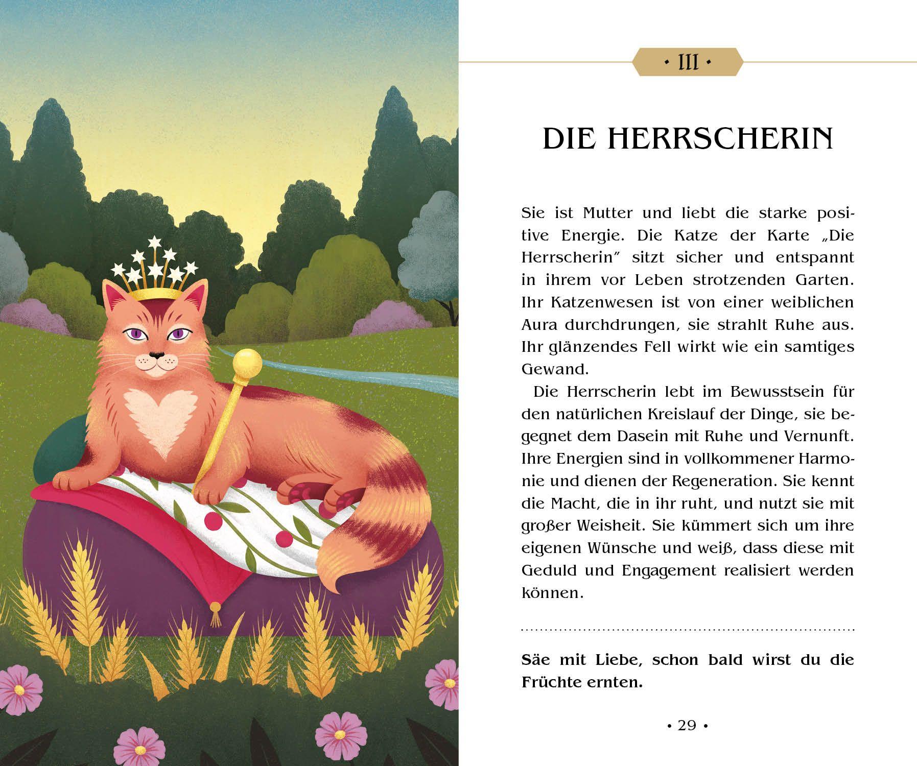 Beispielinhalt (Bild) Das Tarot magischer Katzen (VIVIDA)