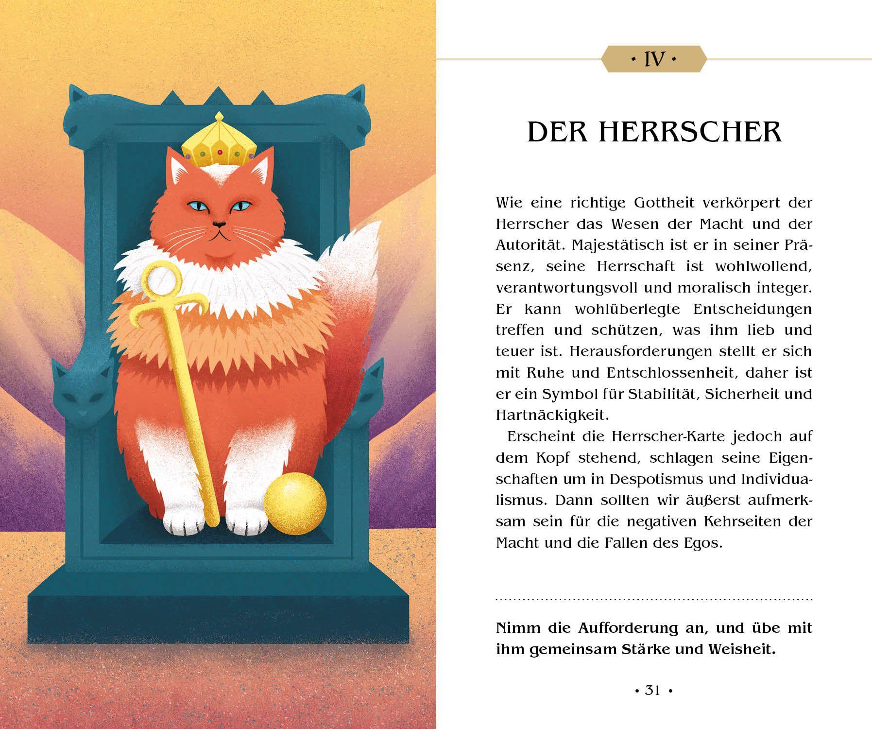 Beispielinhalt (Bild) Das Tarot magischer Katzen (VIVIDA)