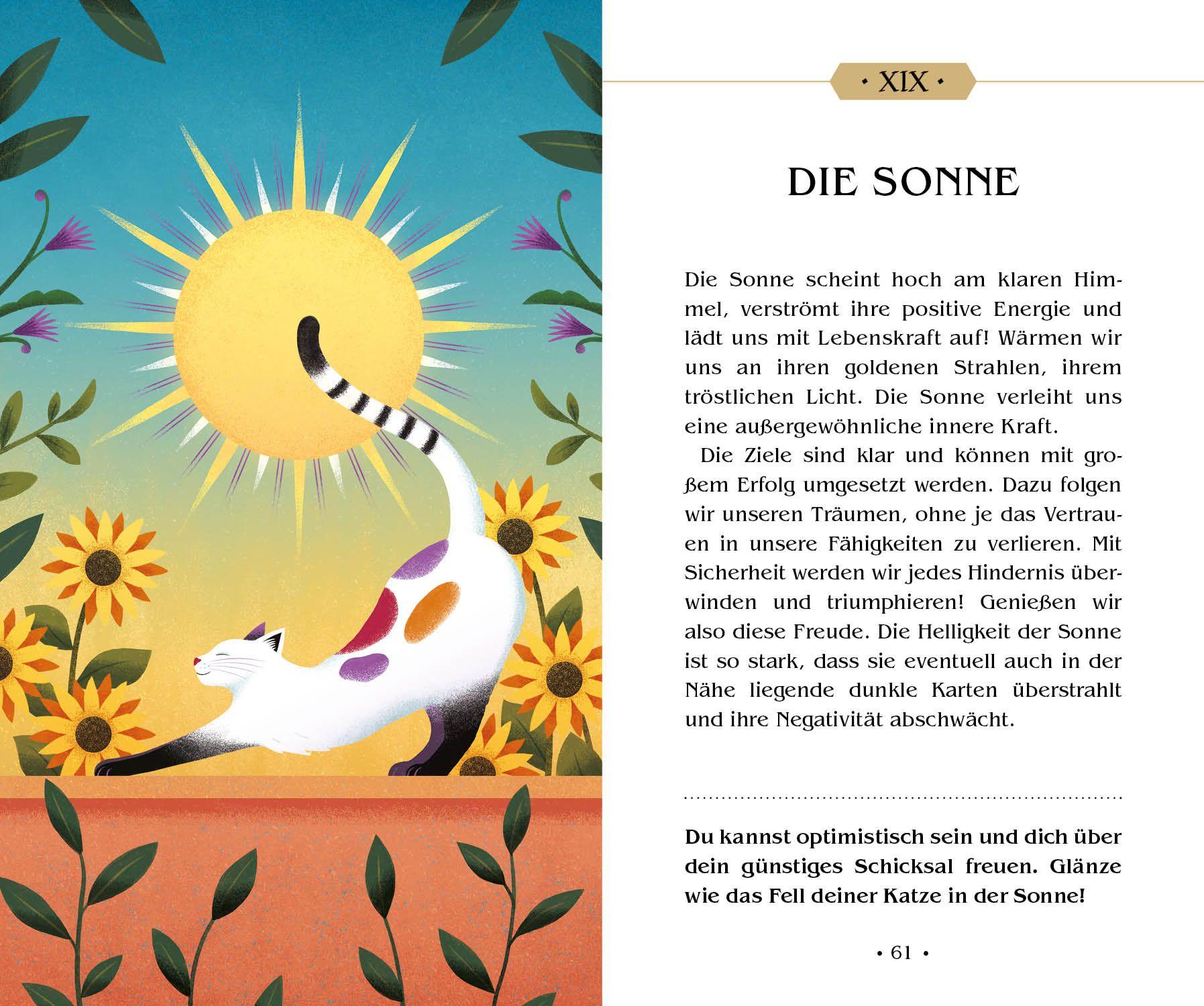 Beispielinhalt (Bild) Das Tarot magischer Katzen (VIVIDA)