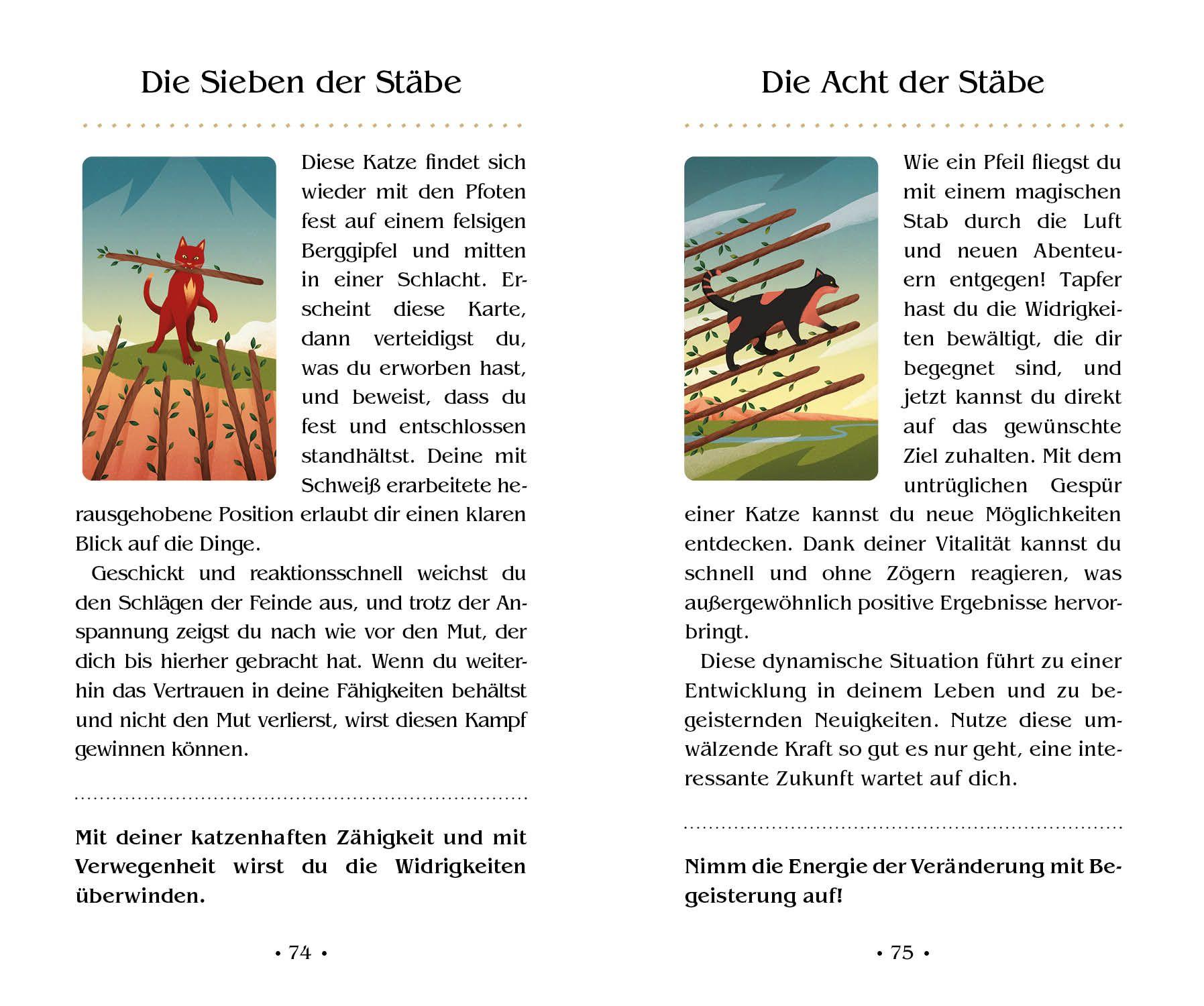 Beispielinhalt (Bild) Das Tarot magischer Katzen (VIVIDA)