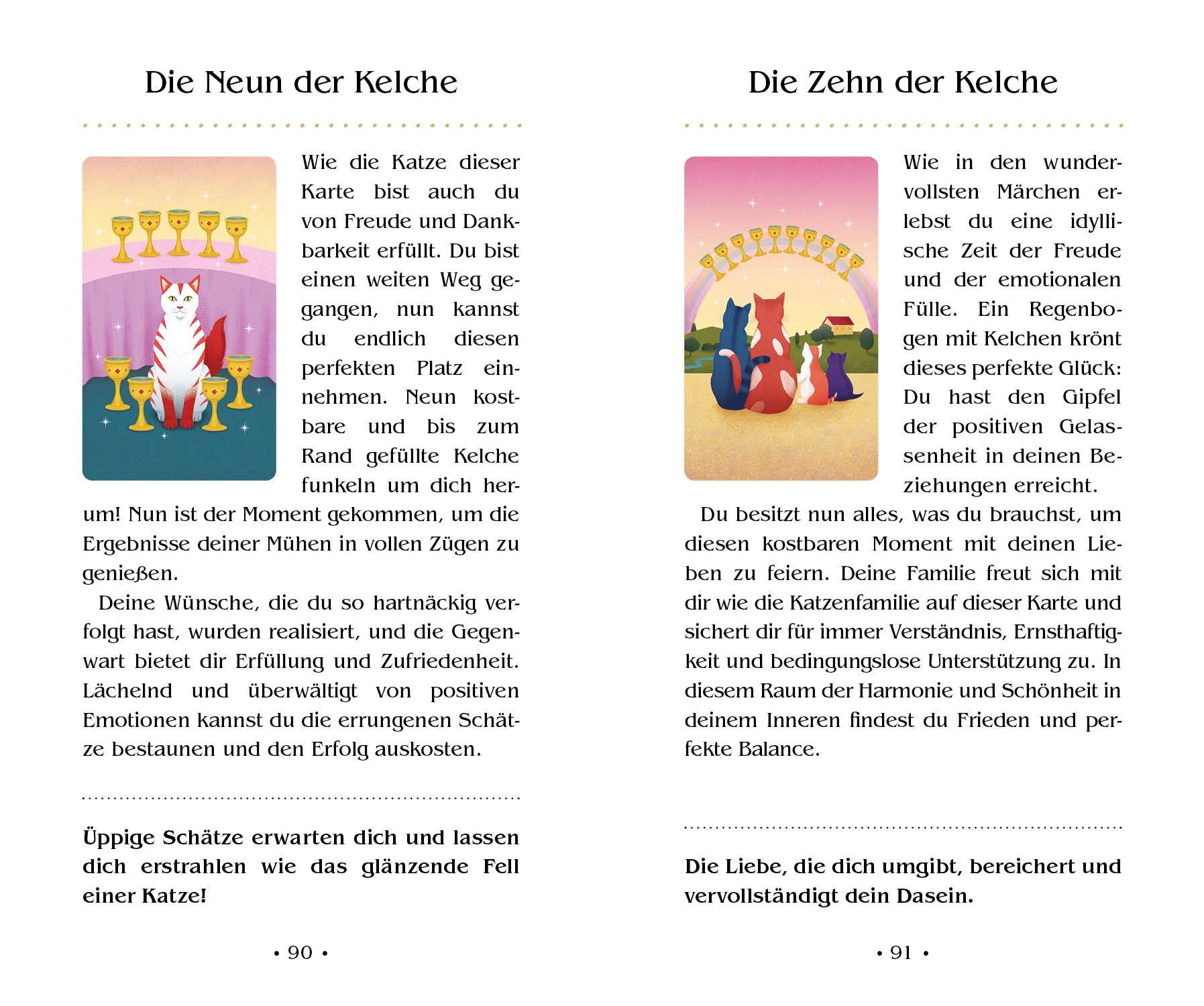 Beispielinhalt (Bild) Das Tarot magischer Katzen (VIVIDA)