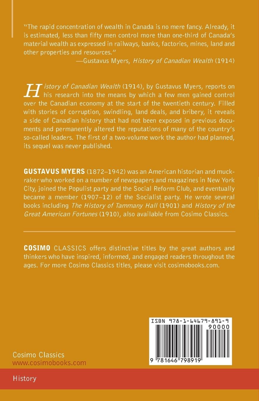 Rückseitencover History of Canadian Wealth