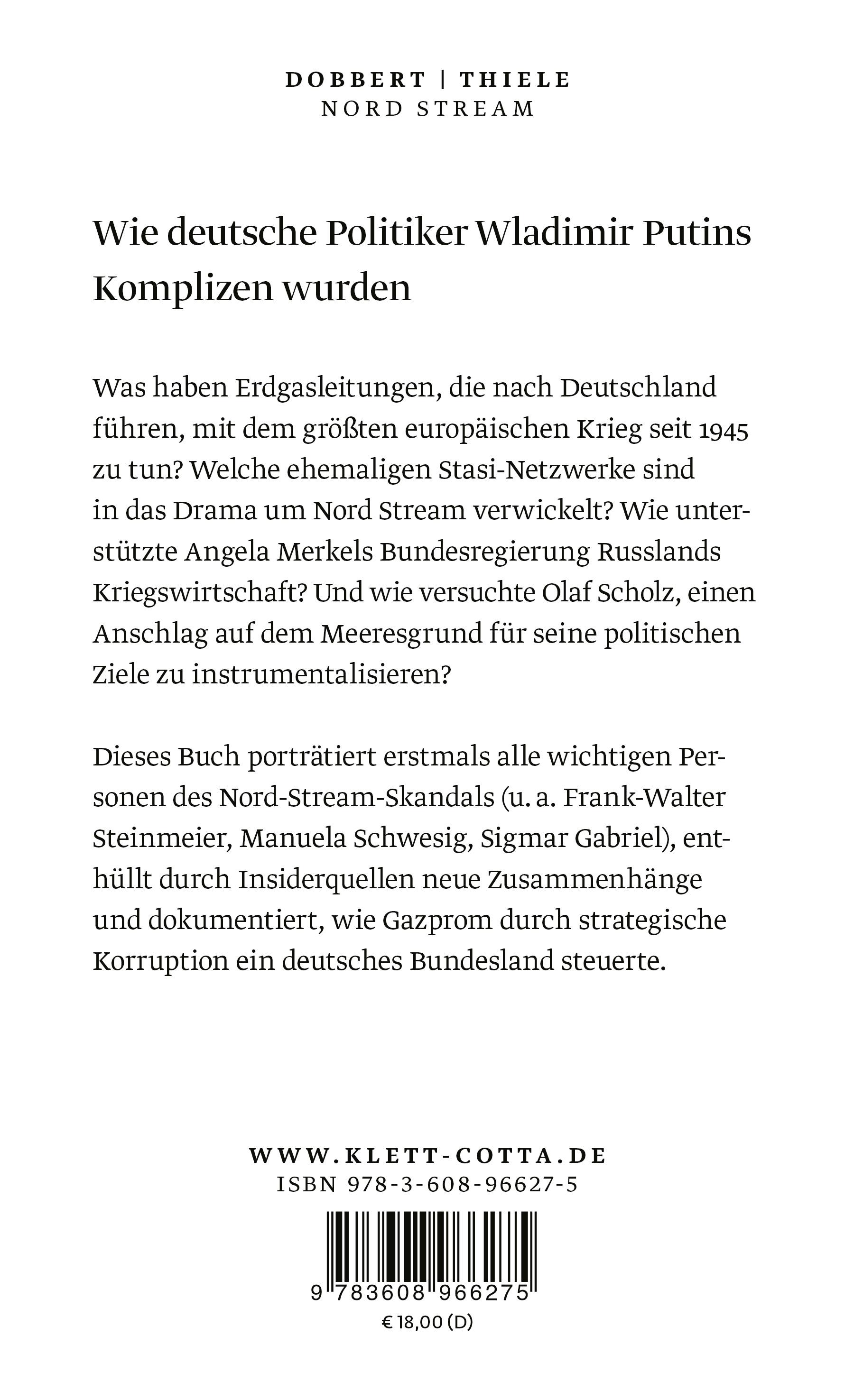 Rückseitencover Nord Stream
