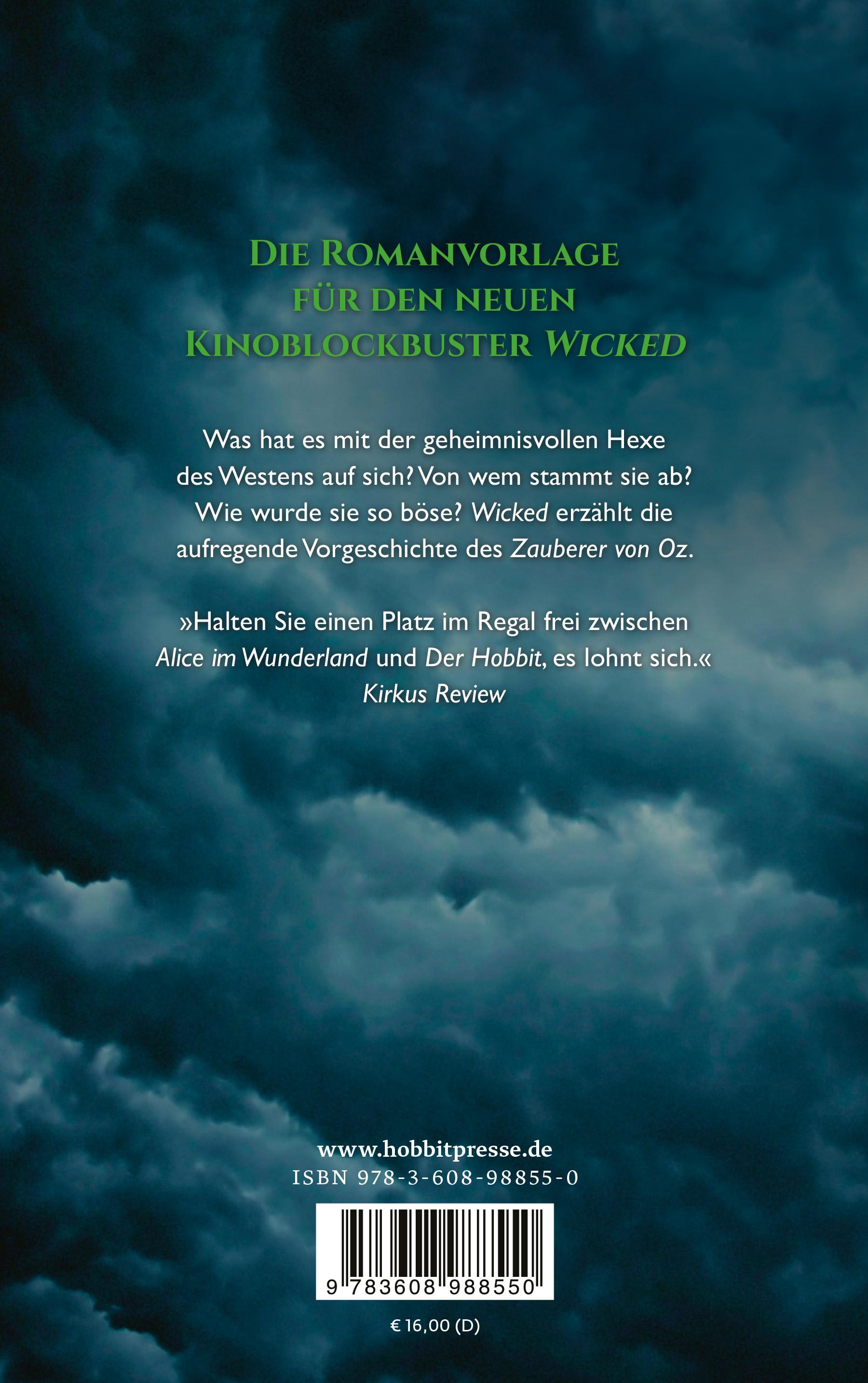 Rückseitencover Wicked - Die Hexen von Oz