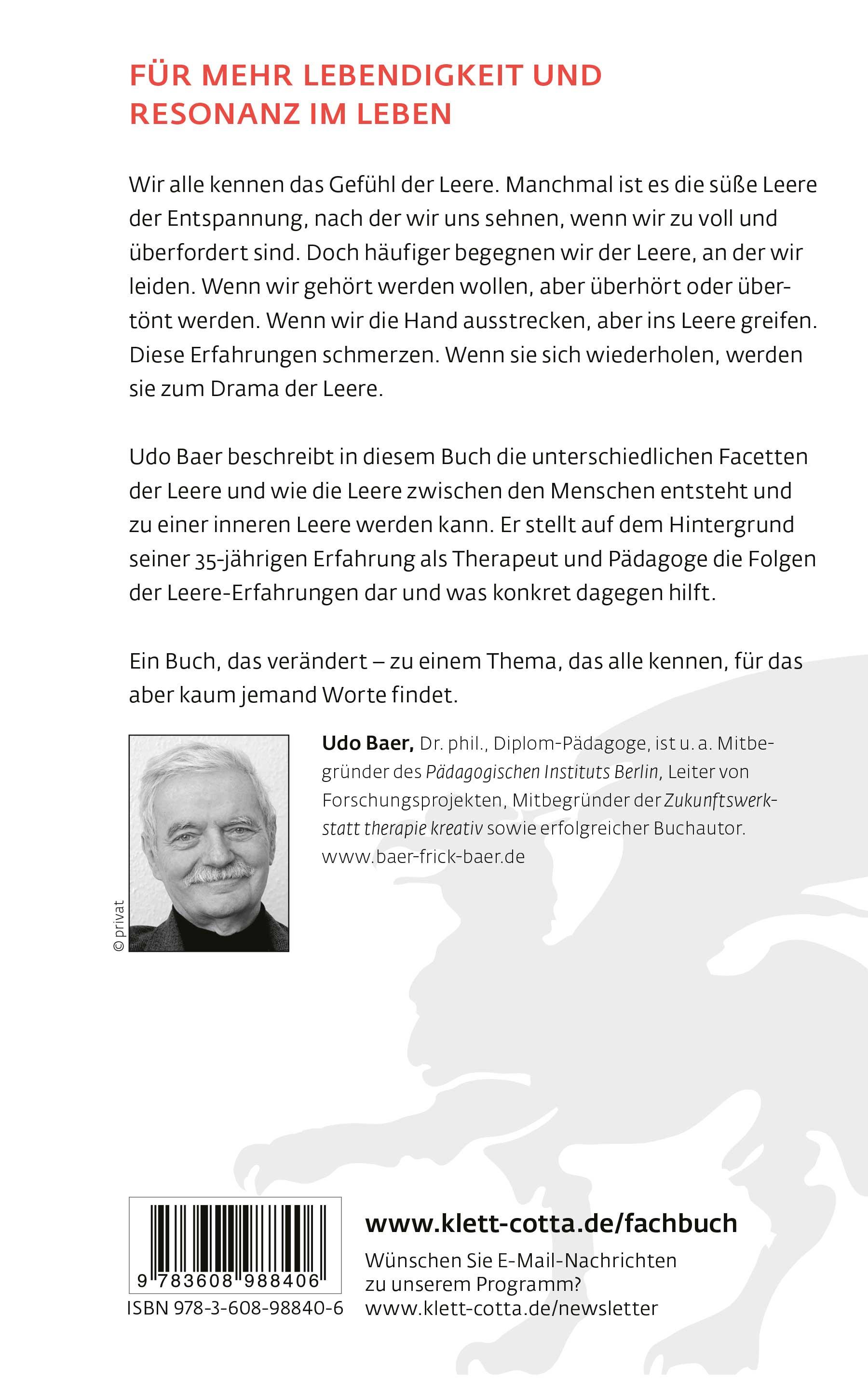Rückseitencover Das Drama der Leere