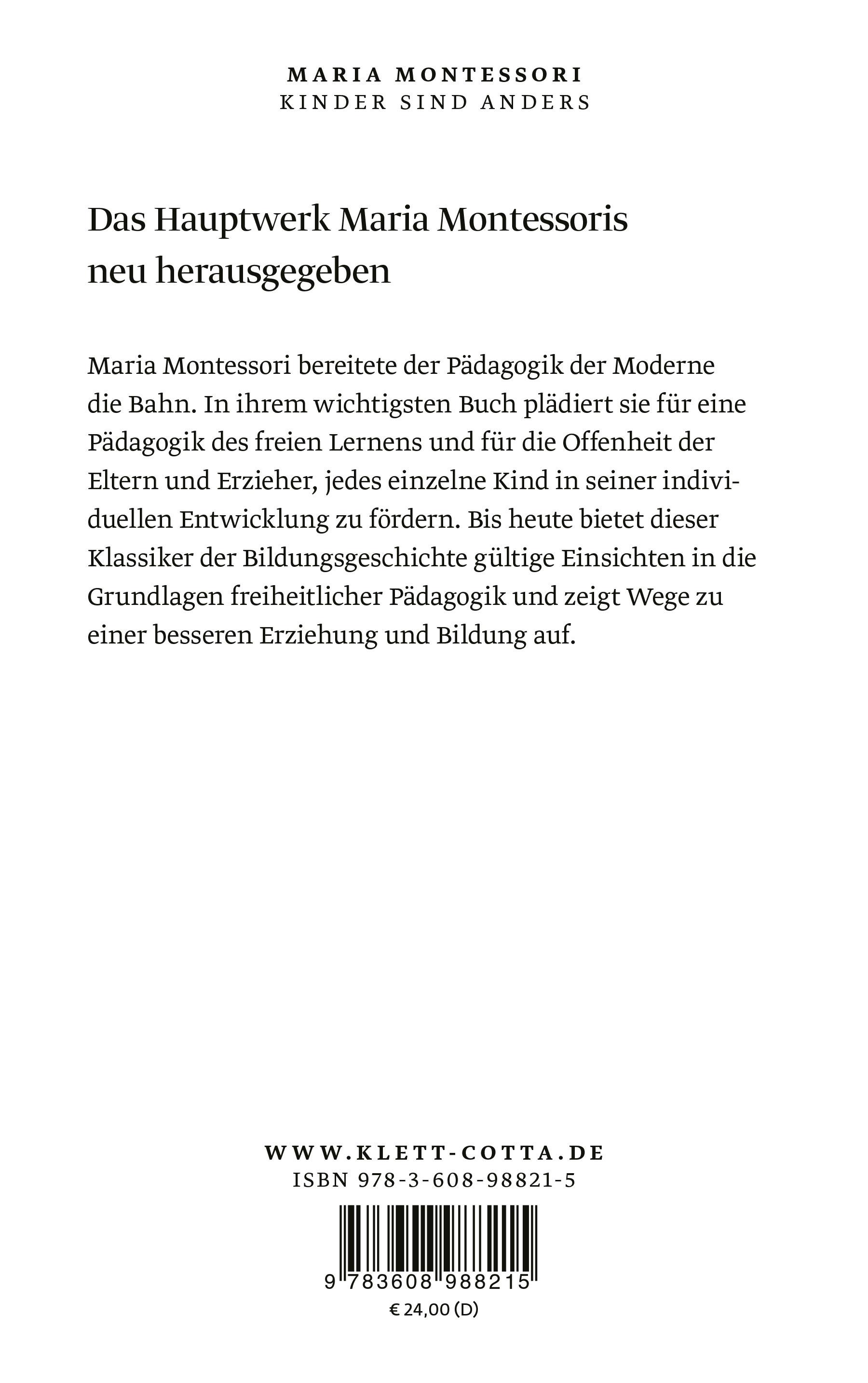 Rückseitencover Kinder sind anders