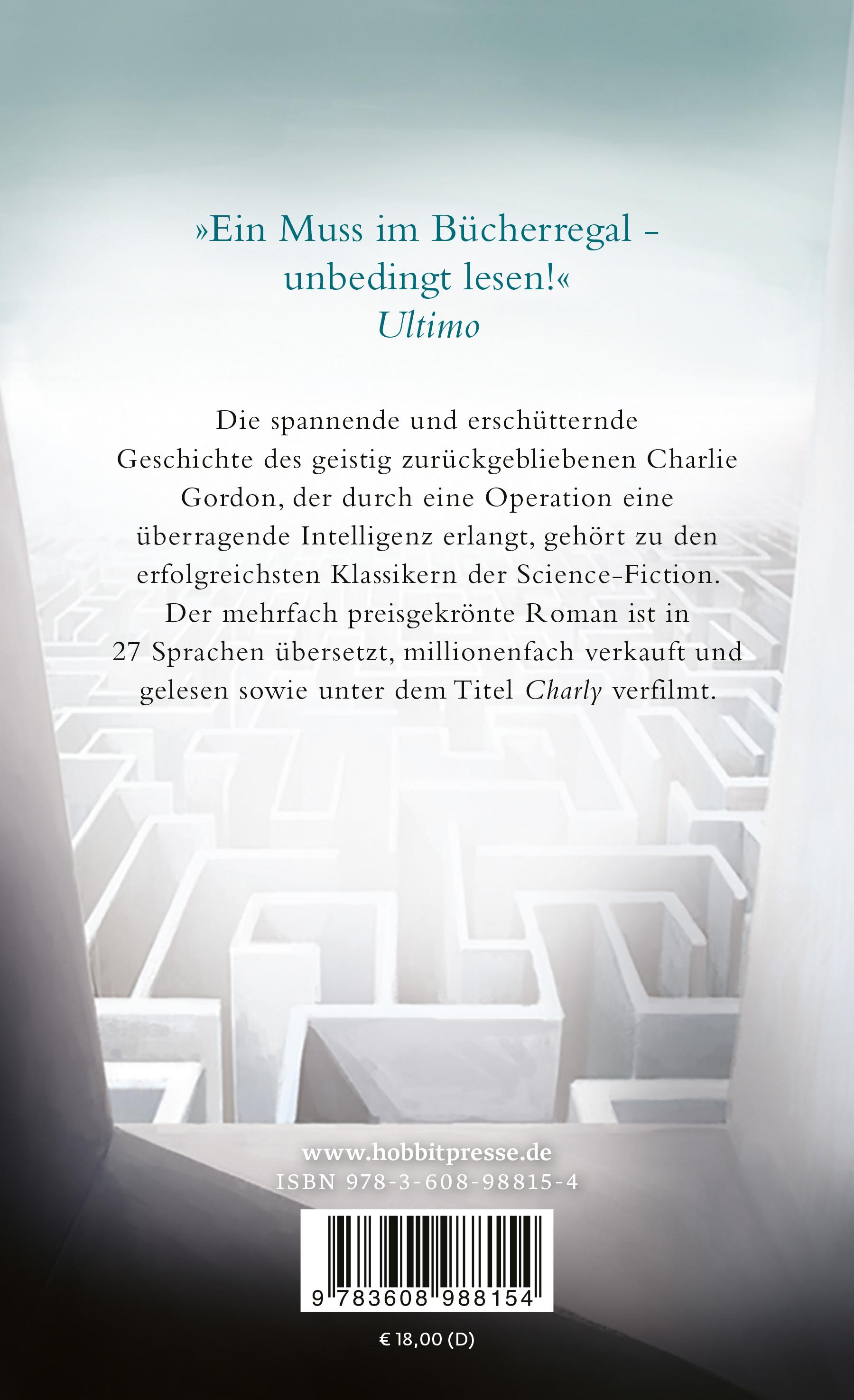 Rückseitencover Blumen für Algernon