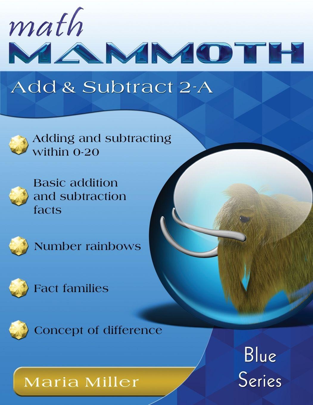 Vorderes Coverbild Math Mammoth Add & Subtract 2-A