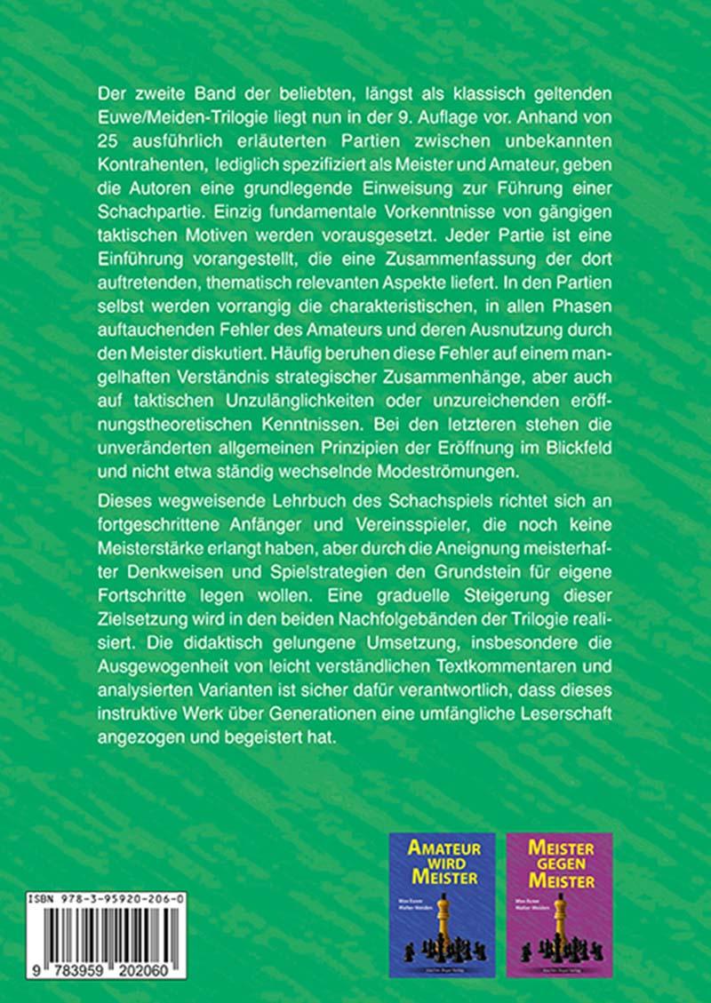 Rückseitencover Meister gegen Amateur