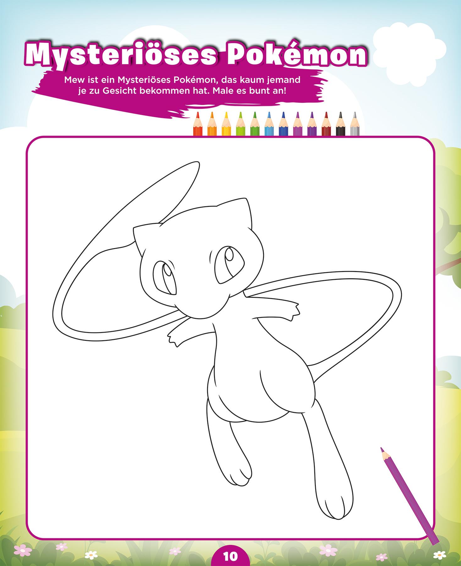 Beispielinhalt (Bild) Pokémon Junior: Mein großer Sticker- und Rätselspaß