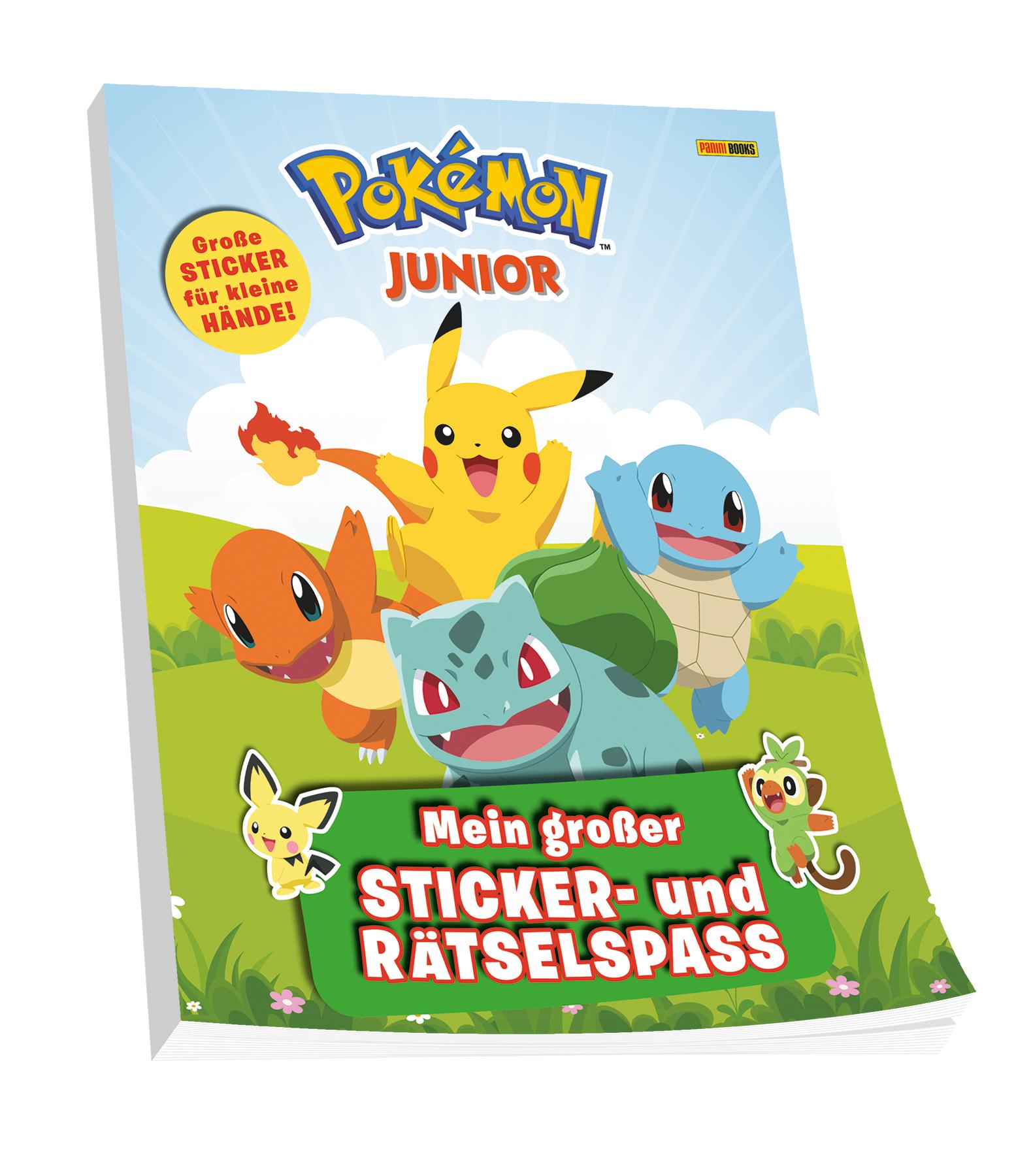 Vorderes Coverbild Pokémon Junior: Mein großer Sticker- und Rätselspaß
