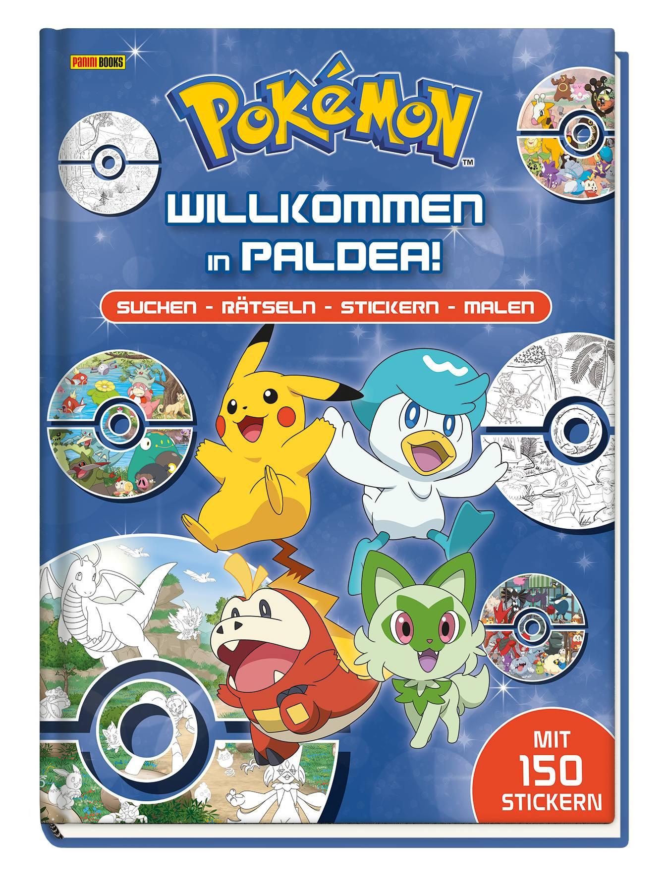 Vorderes Coverbild Pokémon: Willkommen in Paldea!: Suchen - Rätseln - Stickern - Malen