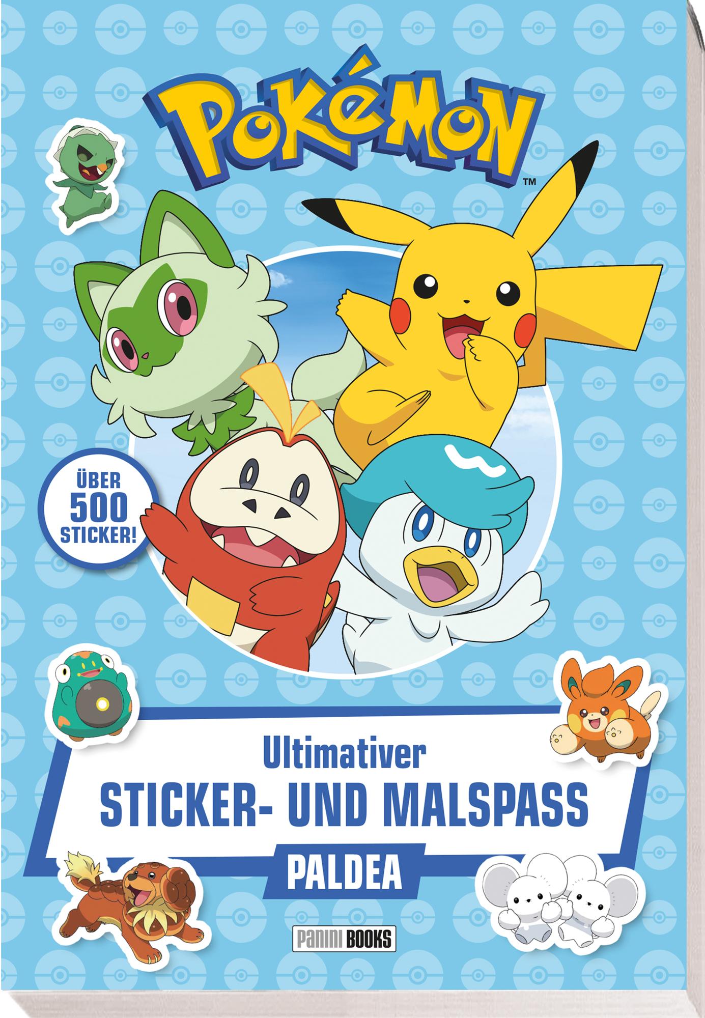 Vorderes Coverbild Pokémon: Ultimativer Sticker- und Malspaß Paldea