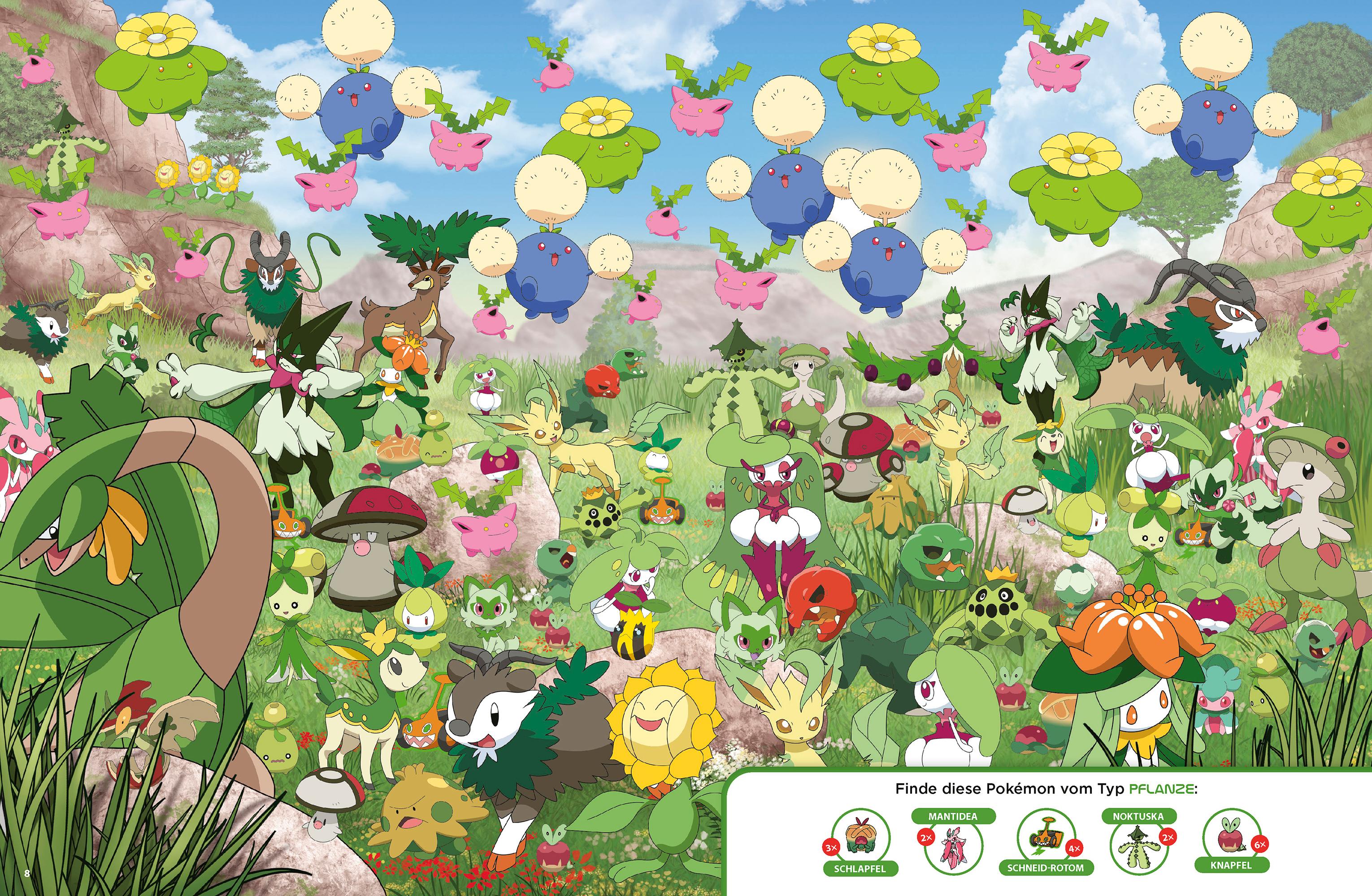 Beispielinhalt (Bild) Pokémon: Der Paldea-Guide: Entdecke die Pokémon der neuen Region