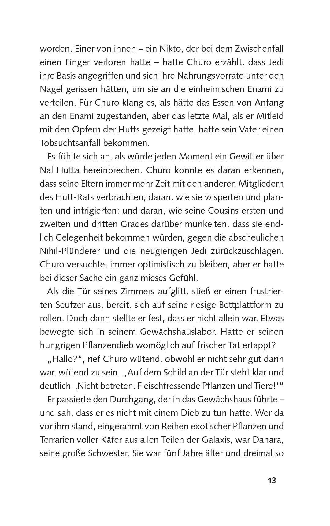 Beispielinhalt (Bild) Star Wars Jugendroman: Die Hohe Republik - Hüte dich vor den Namenlosen