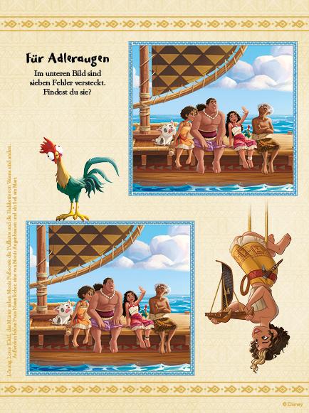 Beispielinhalt (Bild) Disney Vaiana 2: Zauberhafter Rätselspaß - Mit Stickern!