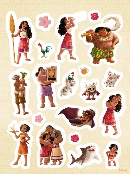 Beispielinhalt (Bild) Disney Vaiana 2: Zauberhafter Rätselspaß - Mit Stickern!