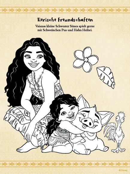 Beispielinhalt (Bild) Disney Vaiana 2: Zauberhafter Rätselspaß - Mit Stickern!
