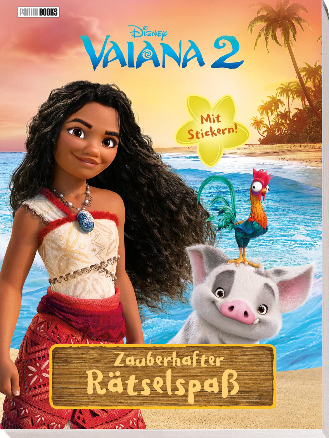Vorderes Coverbild Disney Vaiana 2: Zauberhafter Rätselspaß - Mit Stickern!