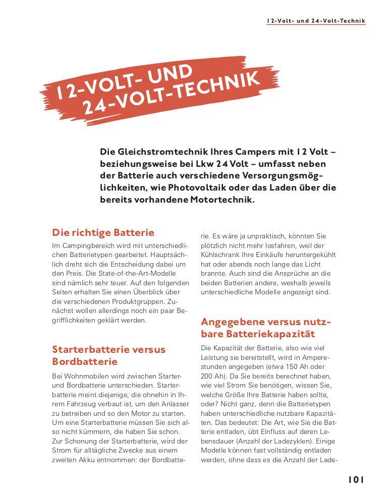 Beispielinhalt (Bild) Bau dir deinen Camper