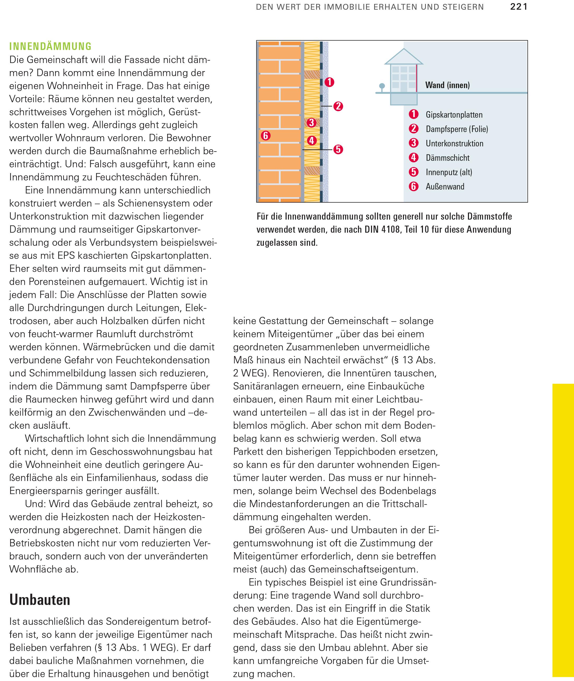 Beispielinhalt (Bild) Handbuch Eigentumswohnung