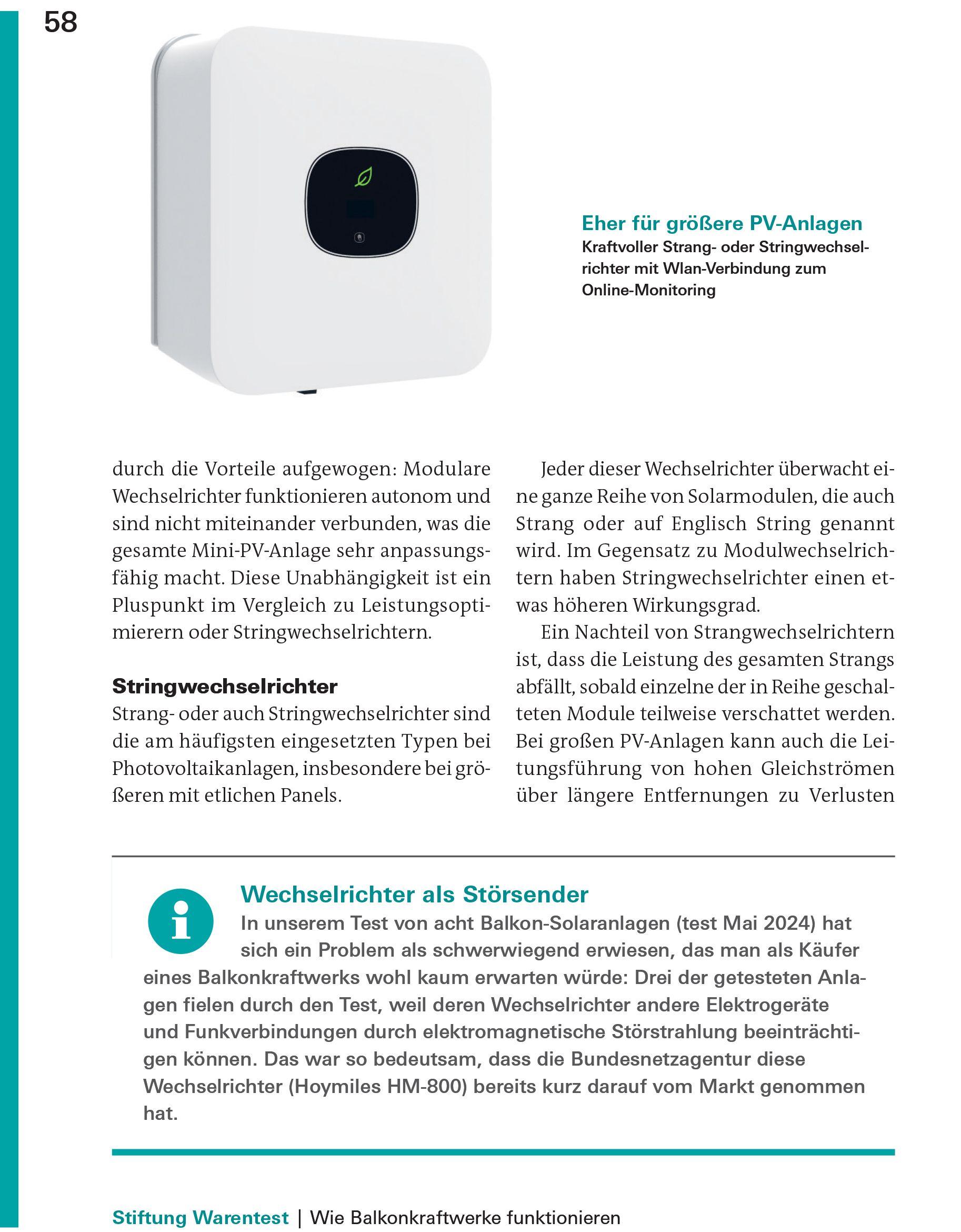 Beispielinhalt (Bild) Balkonkraftwerke