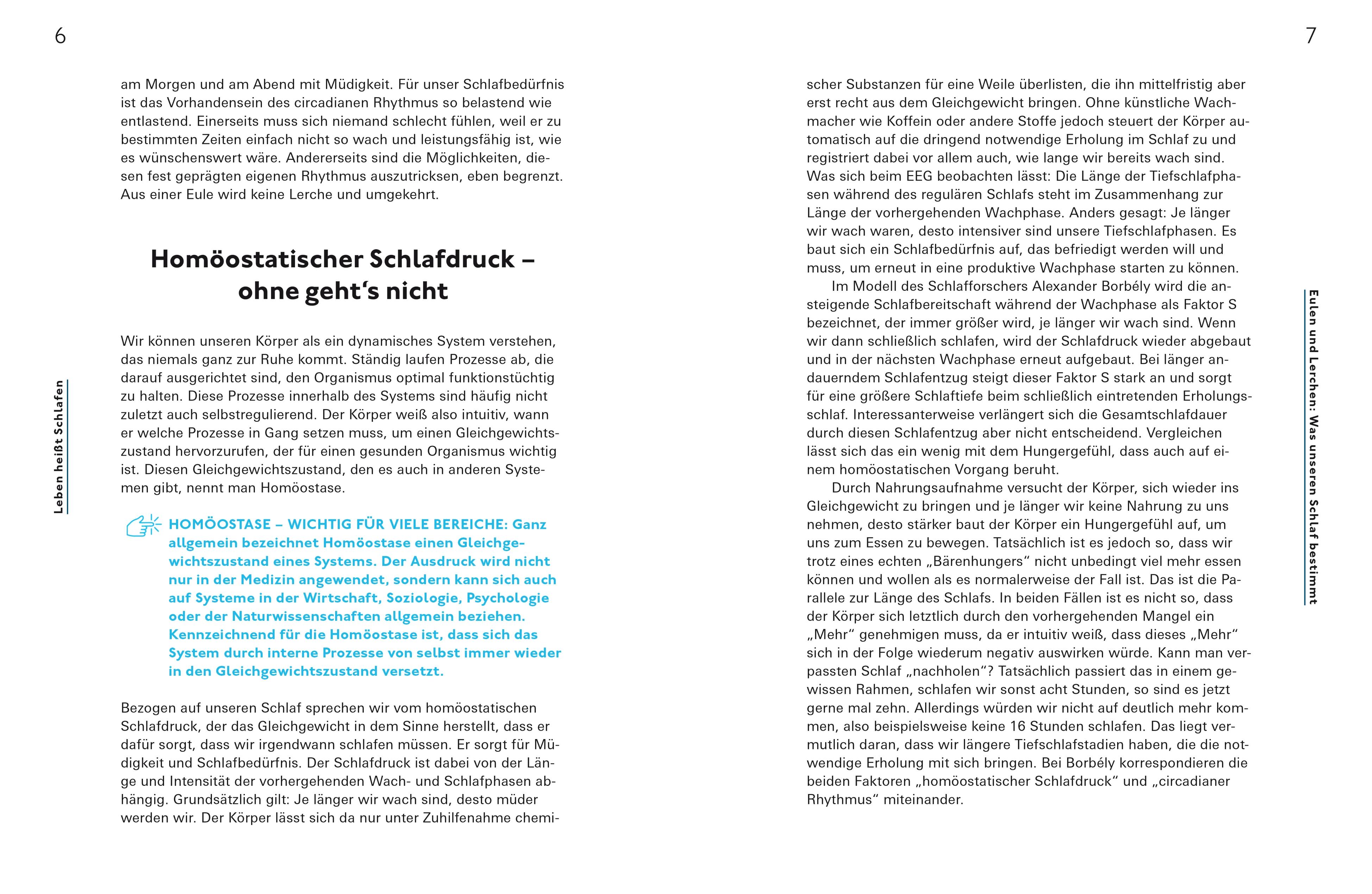 Beispielinhalt (Bild) Das Besser-schlafen-Prinzip