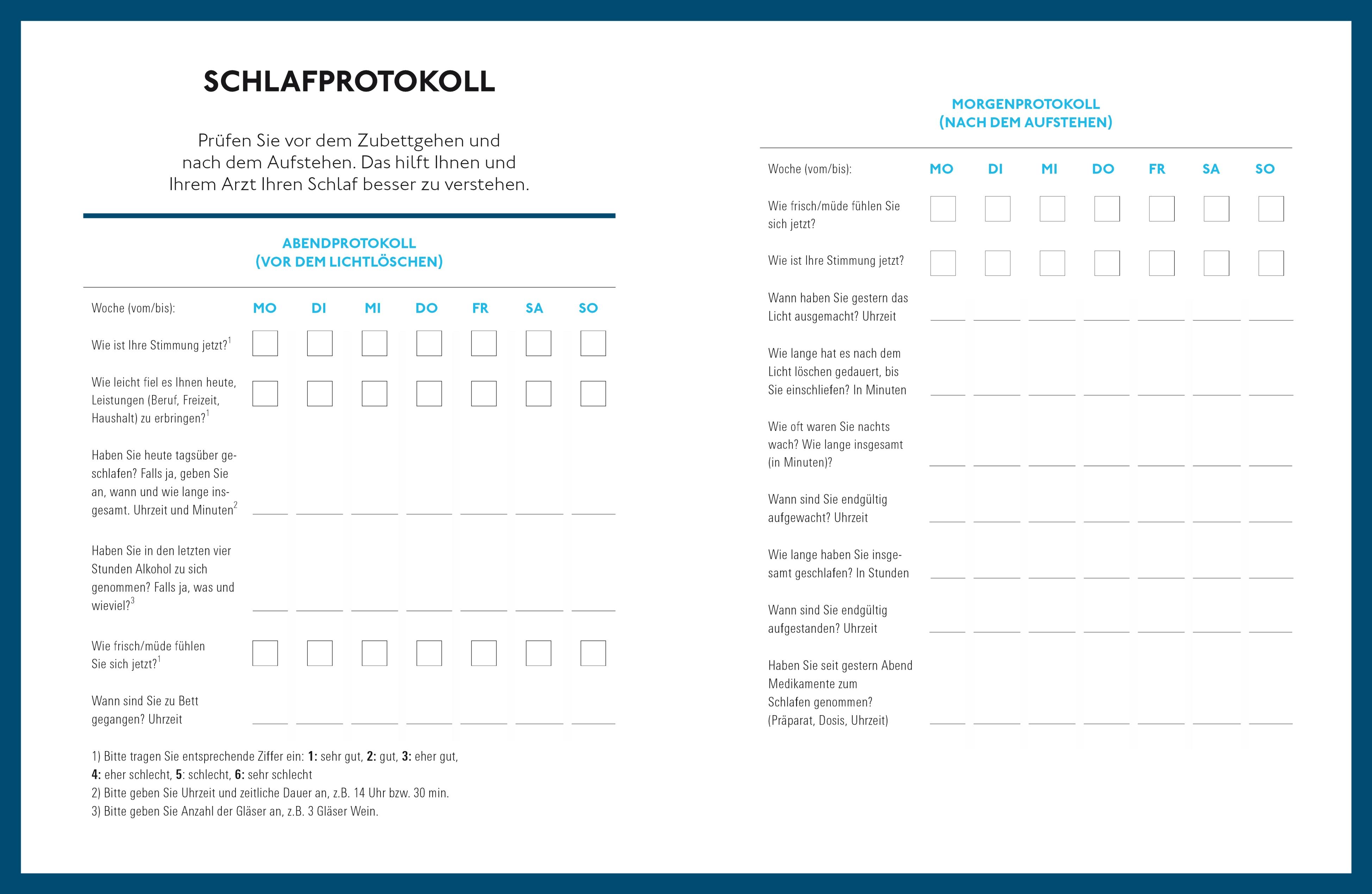 Beispielinhalt (Bild) Das Besser-schlafen-Prinzip