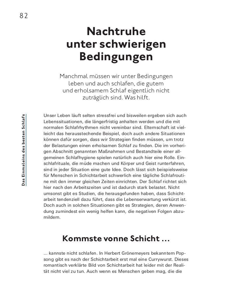 Beispielinhalt (Bild) Das Besser-schlafen-Prinzip