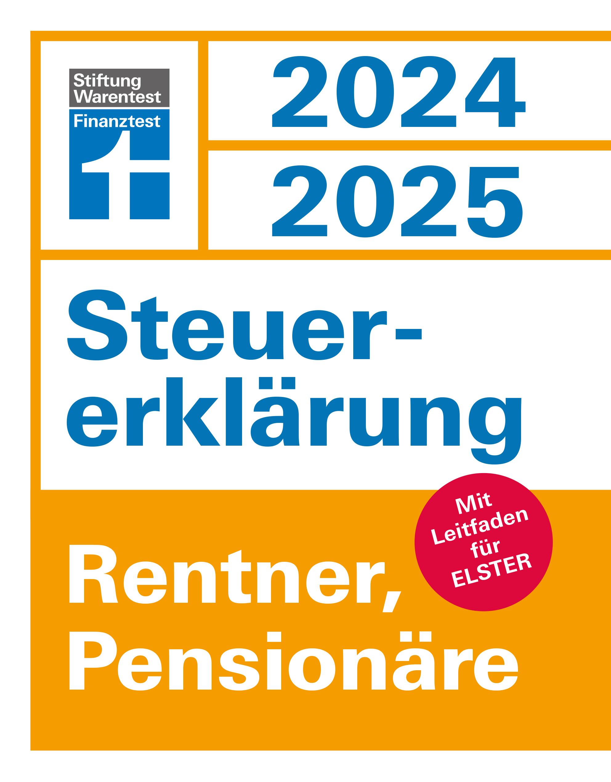 Vorderes Coverbild Steuererklärung 2024/2025 - Rentner, Pensionäre