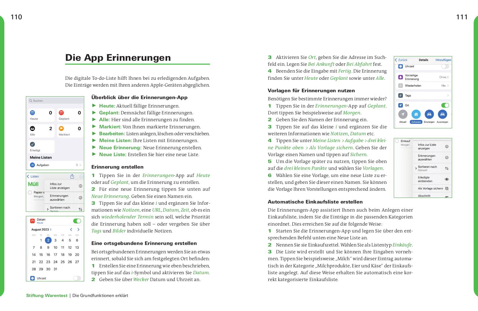 Beispielinhalt (Bild) iPhone und iPad