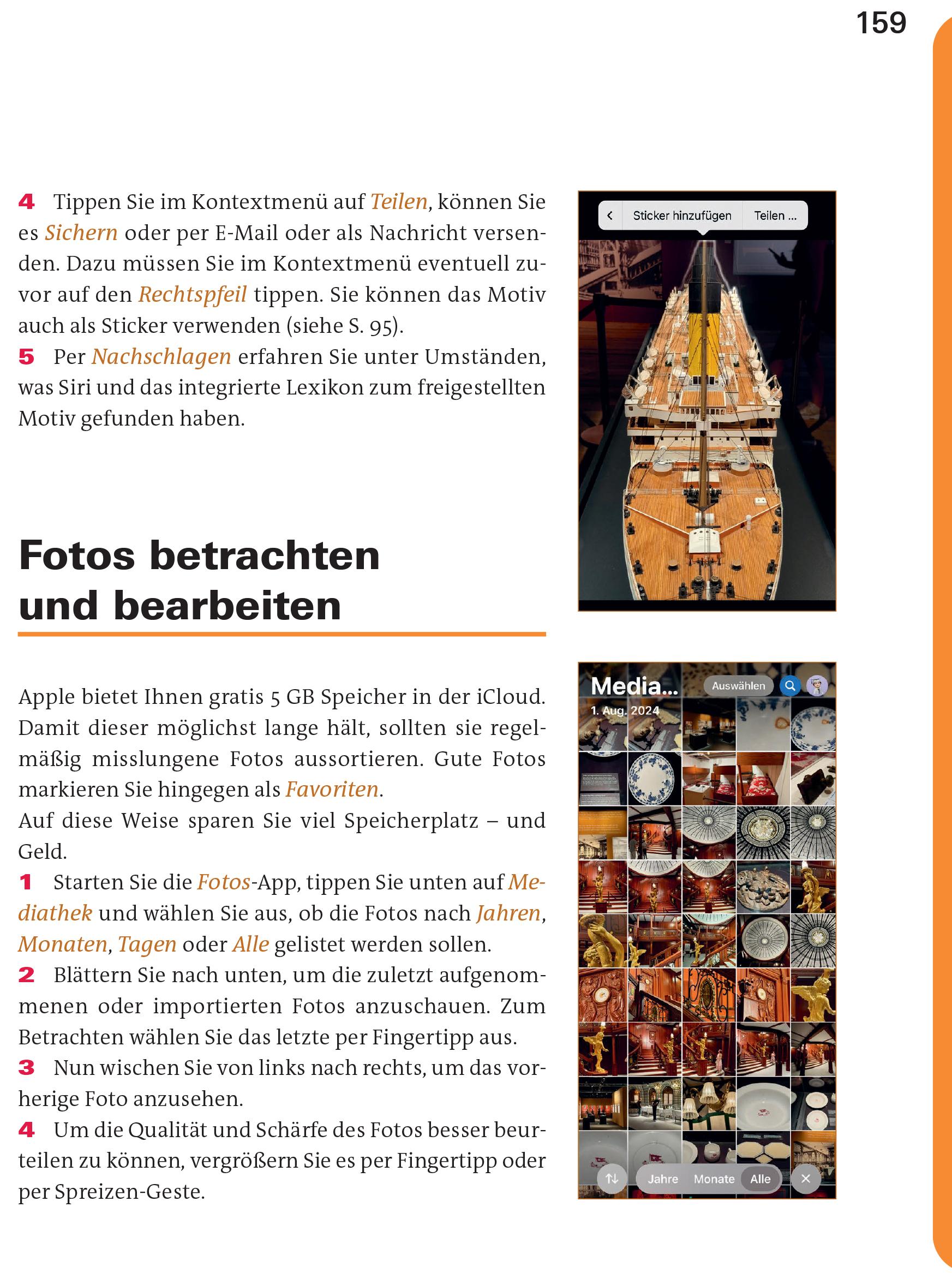 Beispielinhalt (Bild) iPhone und iPad