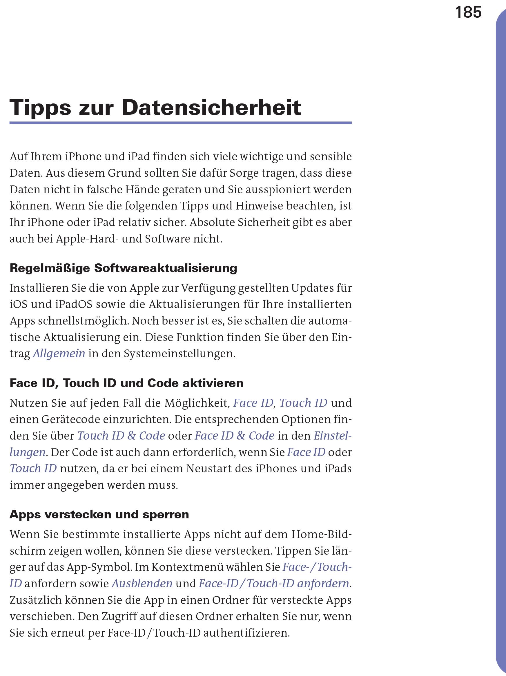 Beispielinhalt (Bild) iPhone und iPad