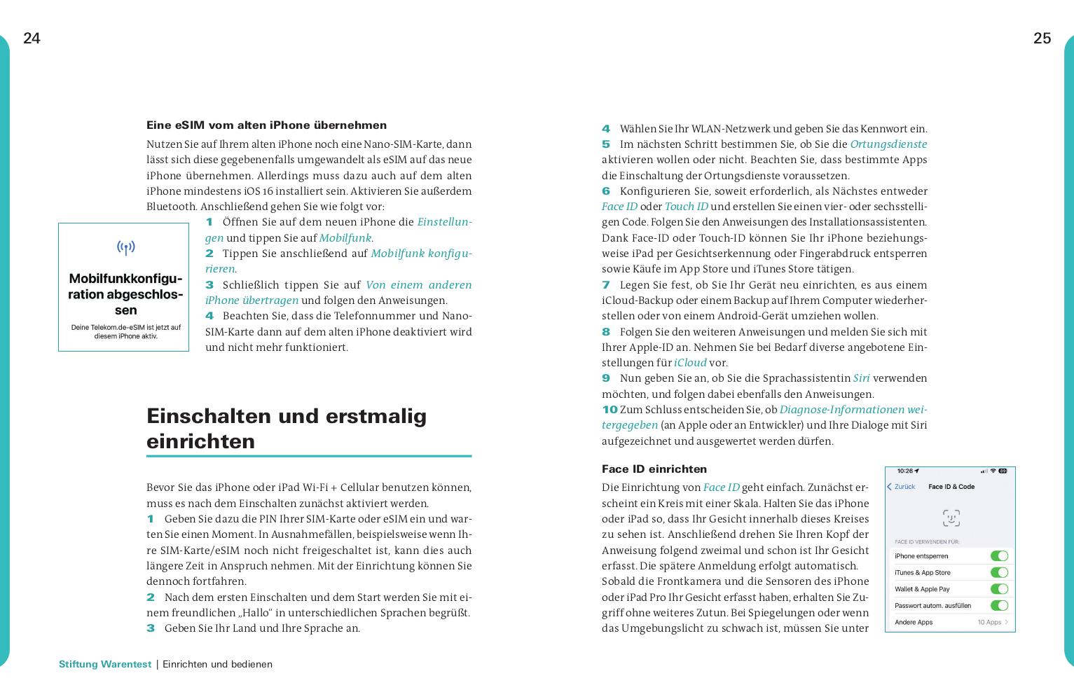 Beispielinhalt (Bild) iPhone und iPad