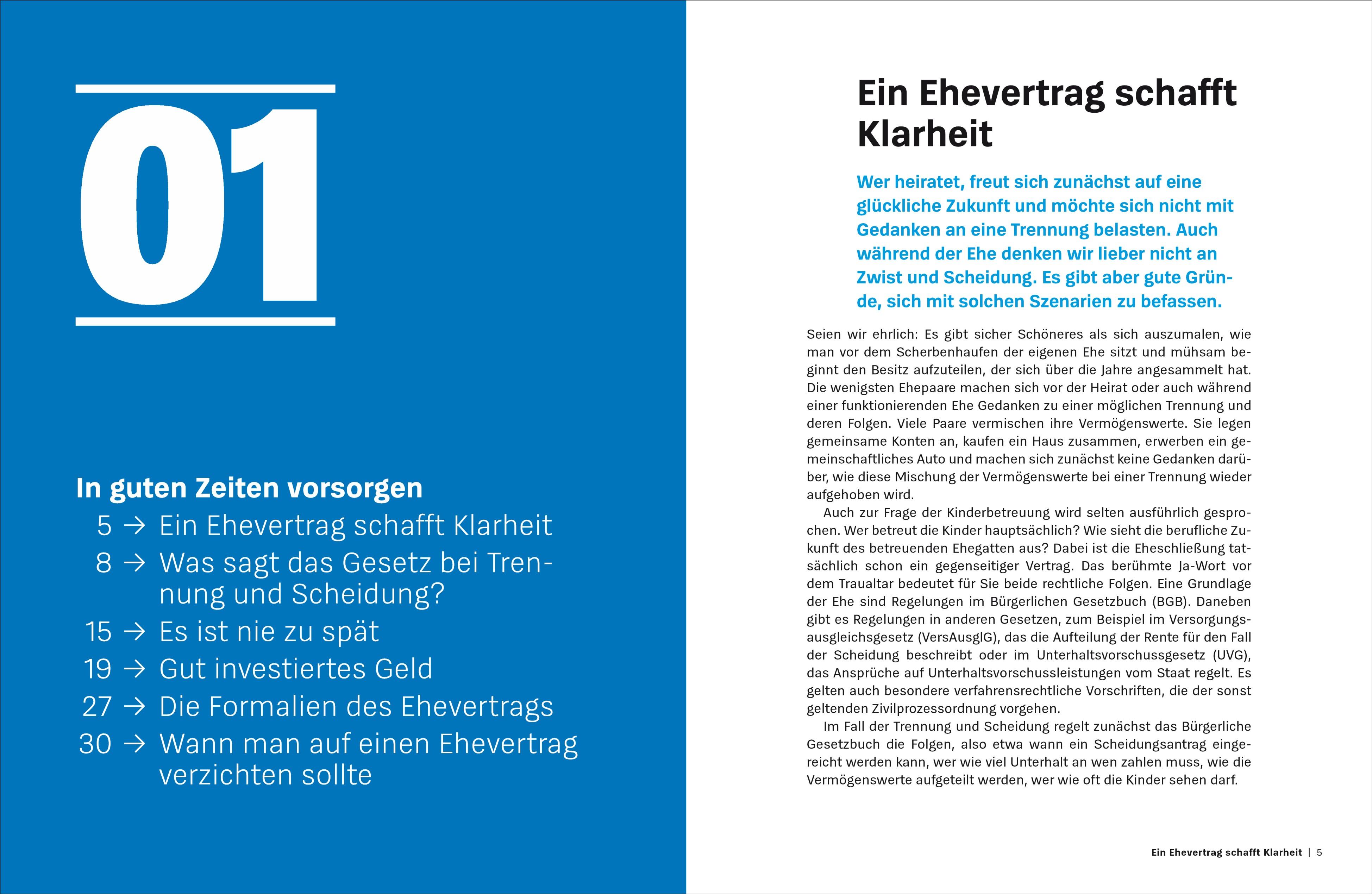 Beispielinhalt (Bild) Der Ehevertrag