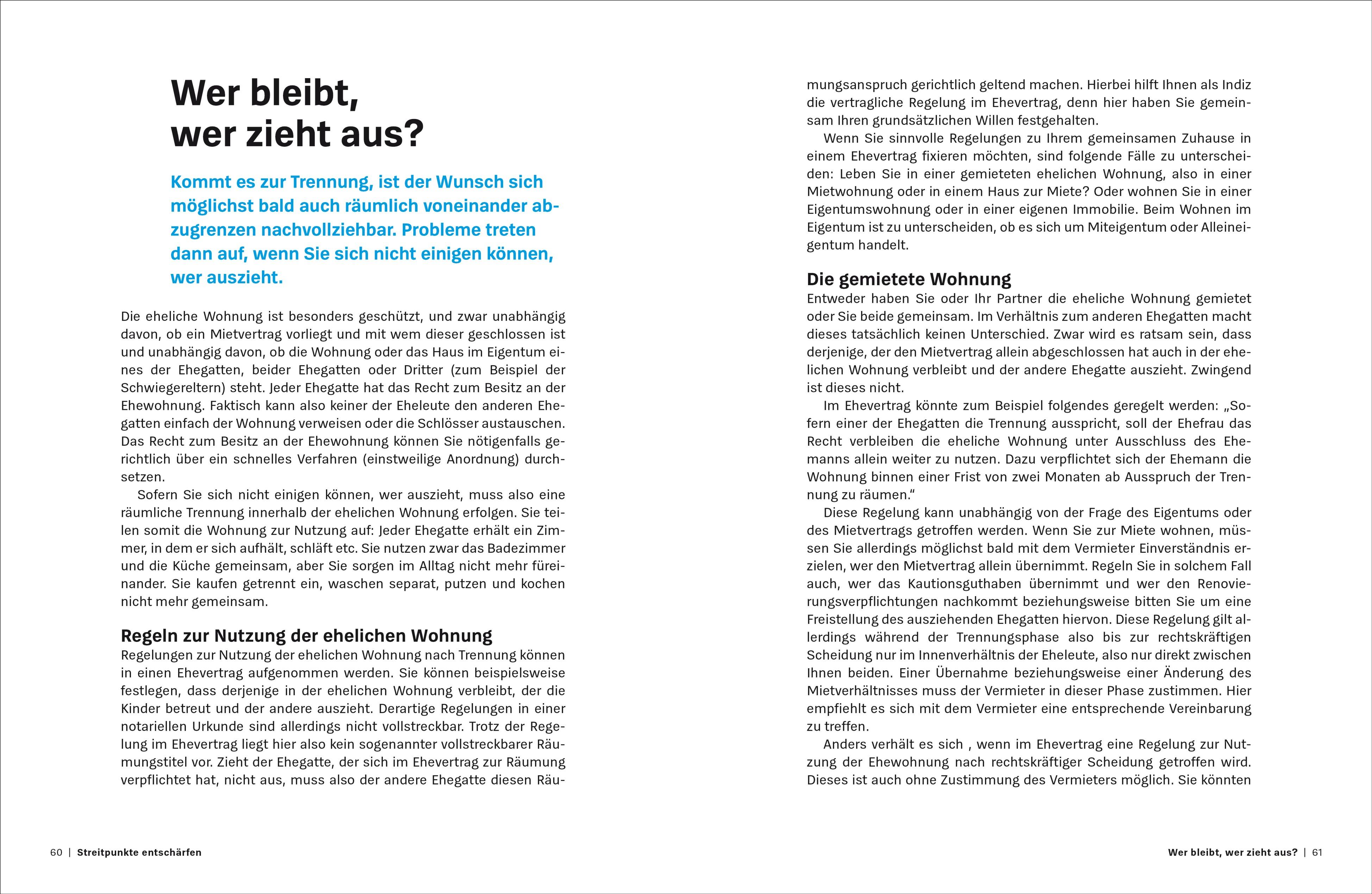 Beispielinhalt (Bild) Der Ehevertrag