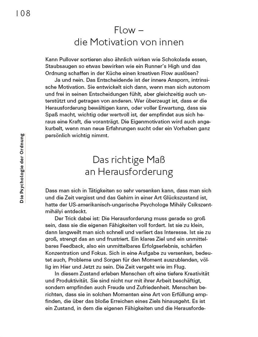 Beispielinhalt (Bild) Ordnung für immer