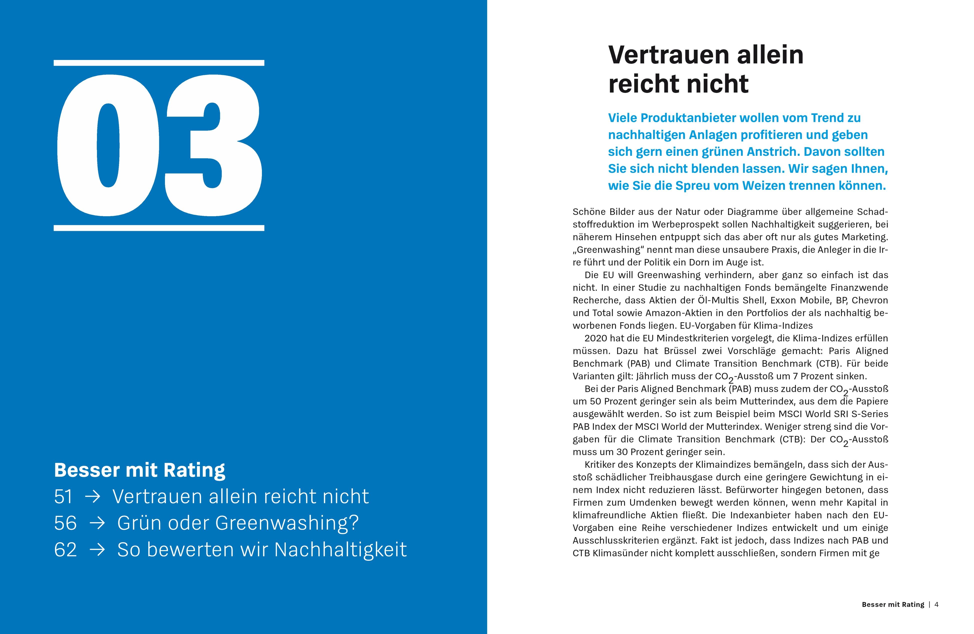 Beispielinhalt (Bild) Grüne Fonds und ETF