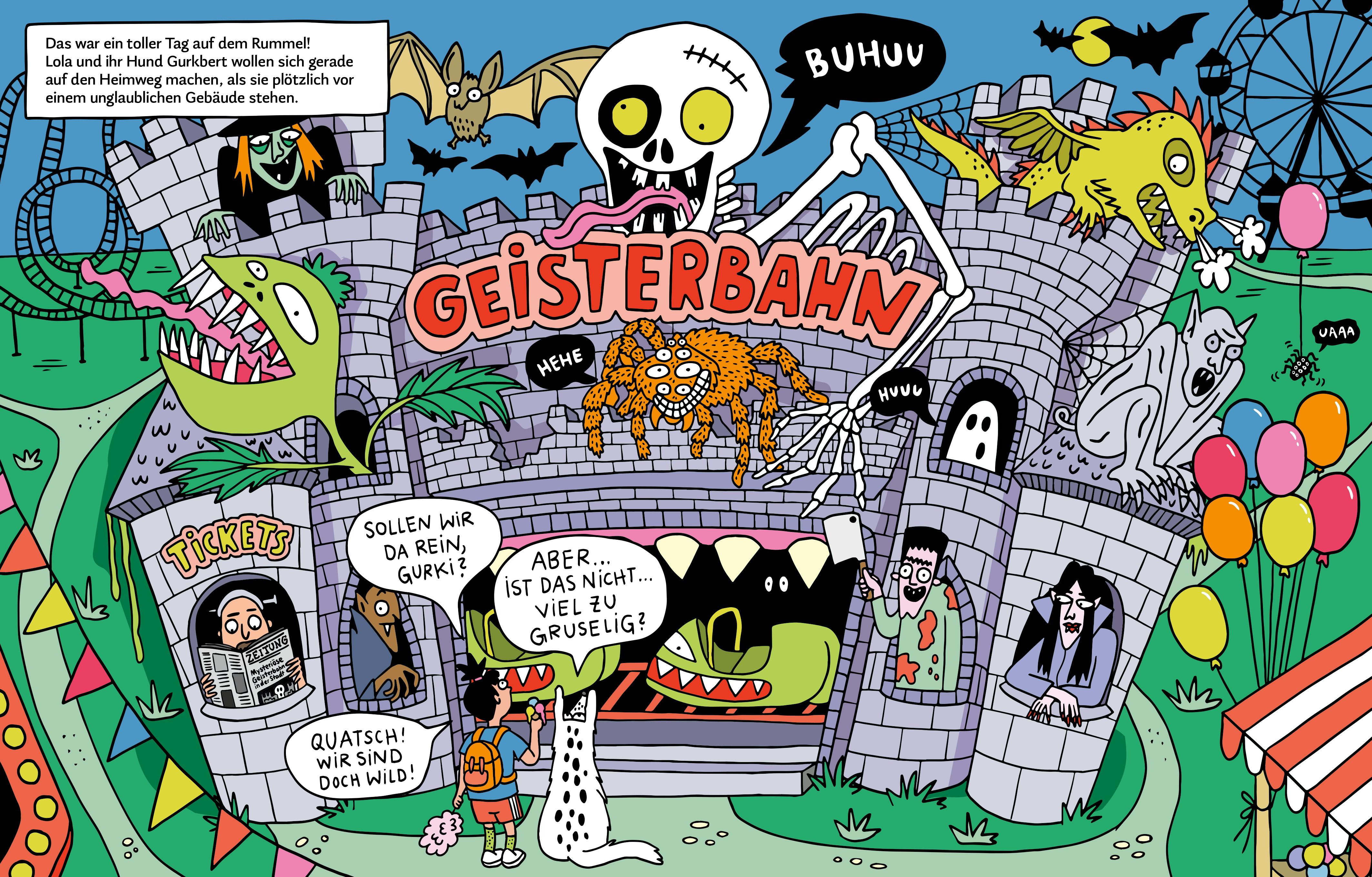 Beispielinhalt (Bild) Schrecklich geheime Geisterbahn-Geheimnisse