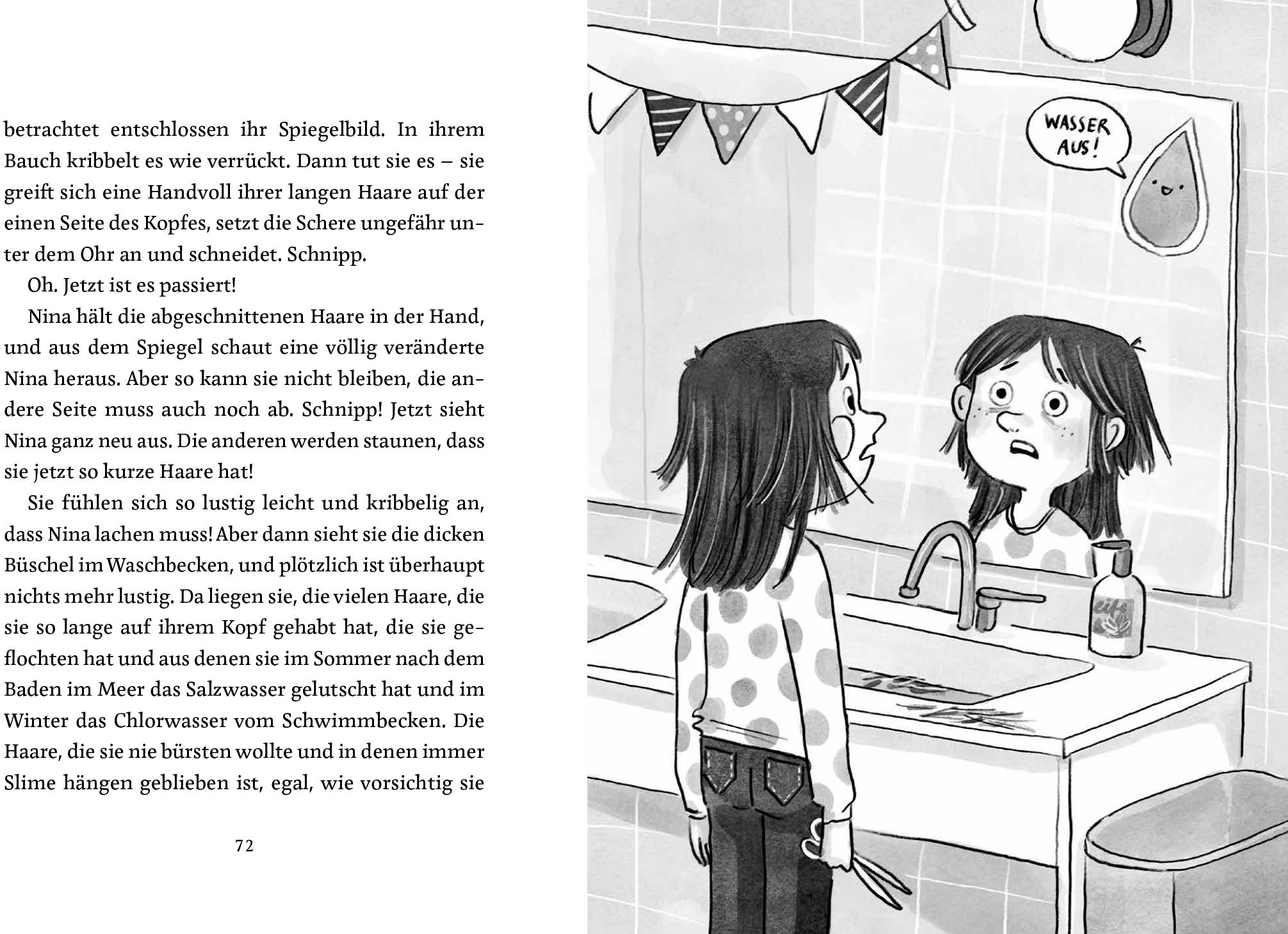 Beispielinhalt (Bild) Nina - Kopfüber ins neue Schuljahr