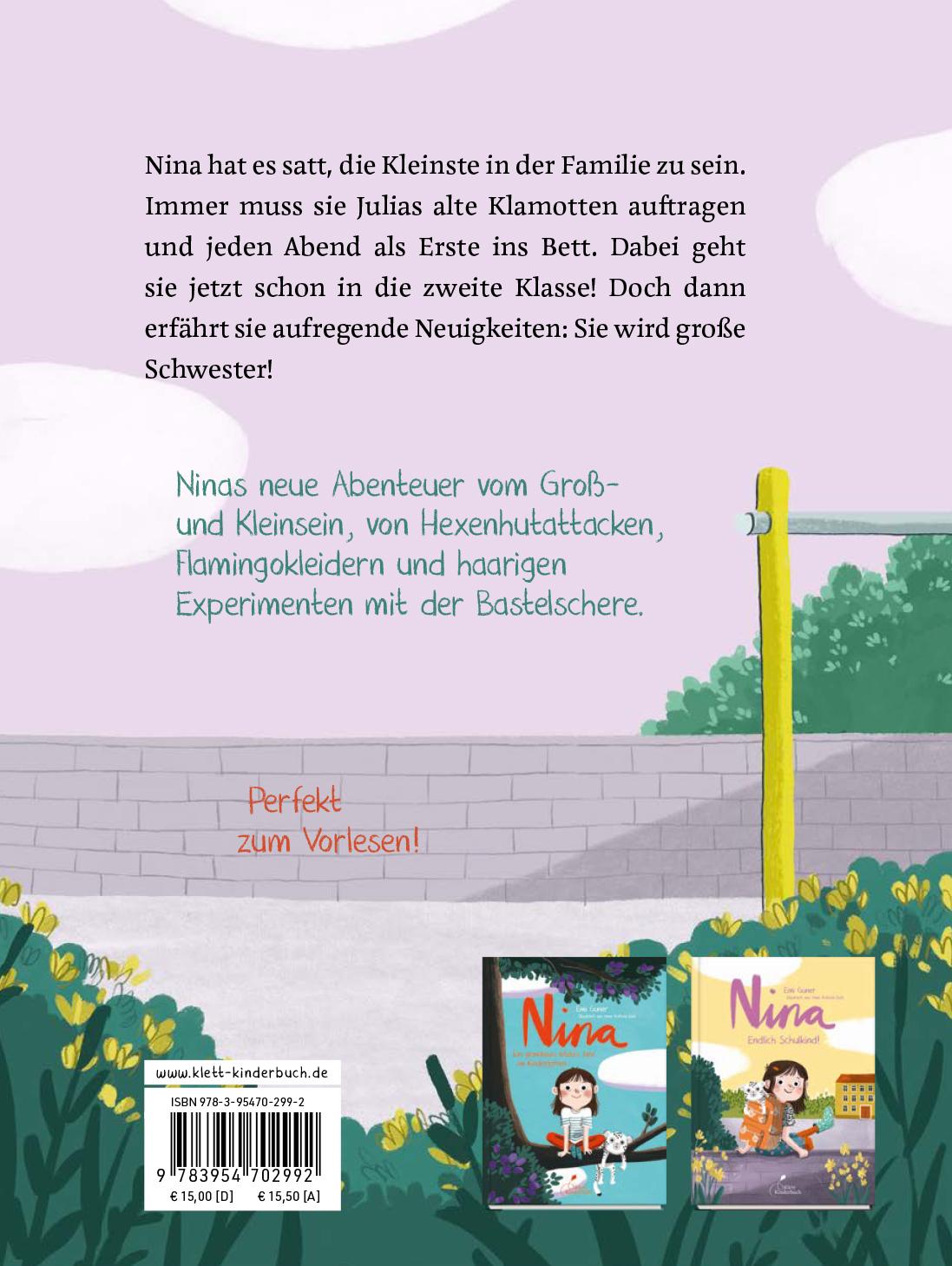 Rückseitencover Nina - Kopfüber ins neue Schuljahr