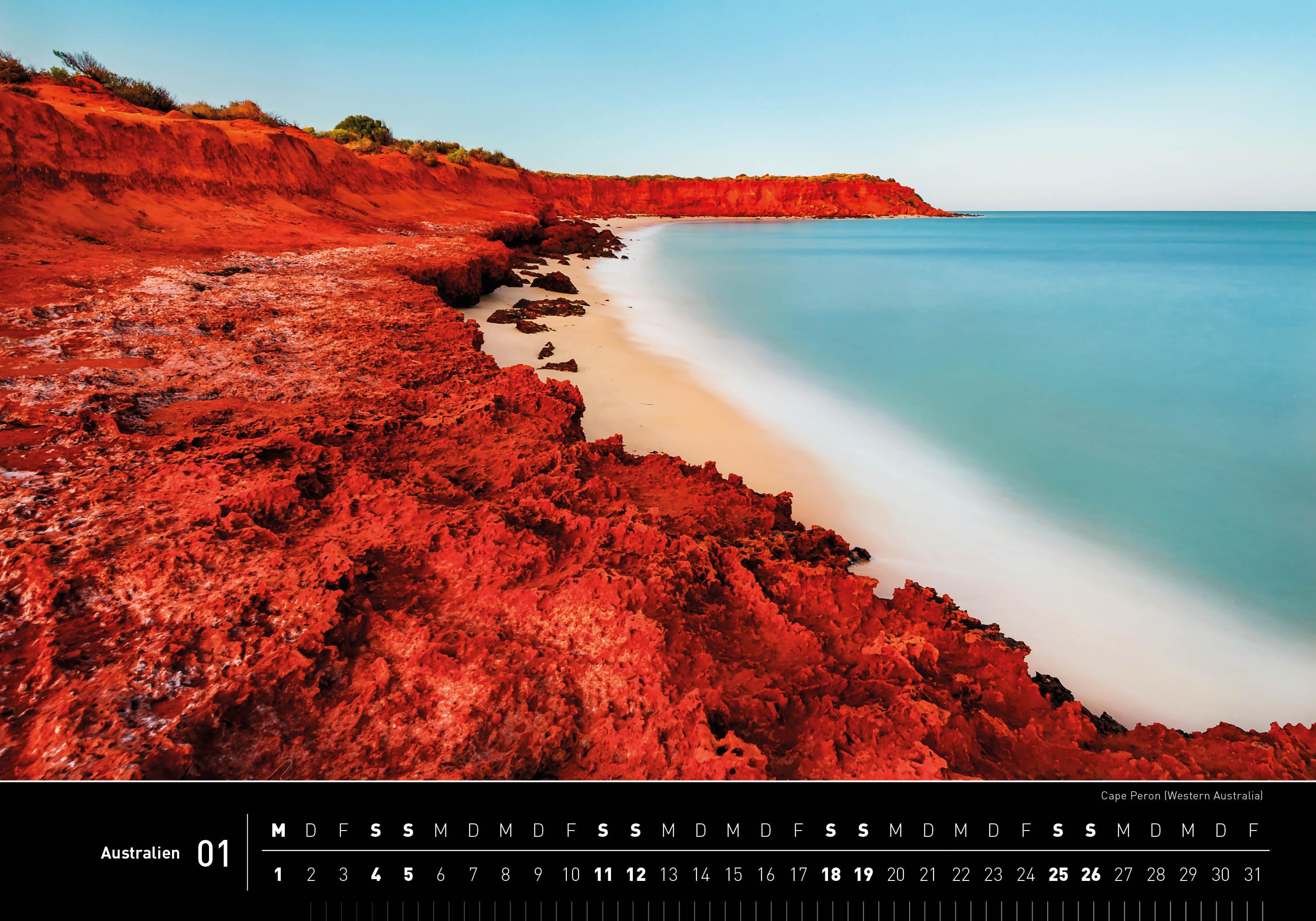 Beispielinhalt (Bild) 360° Australien Premiumkalender 2025