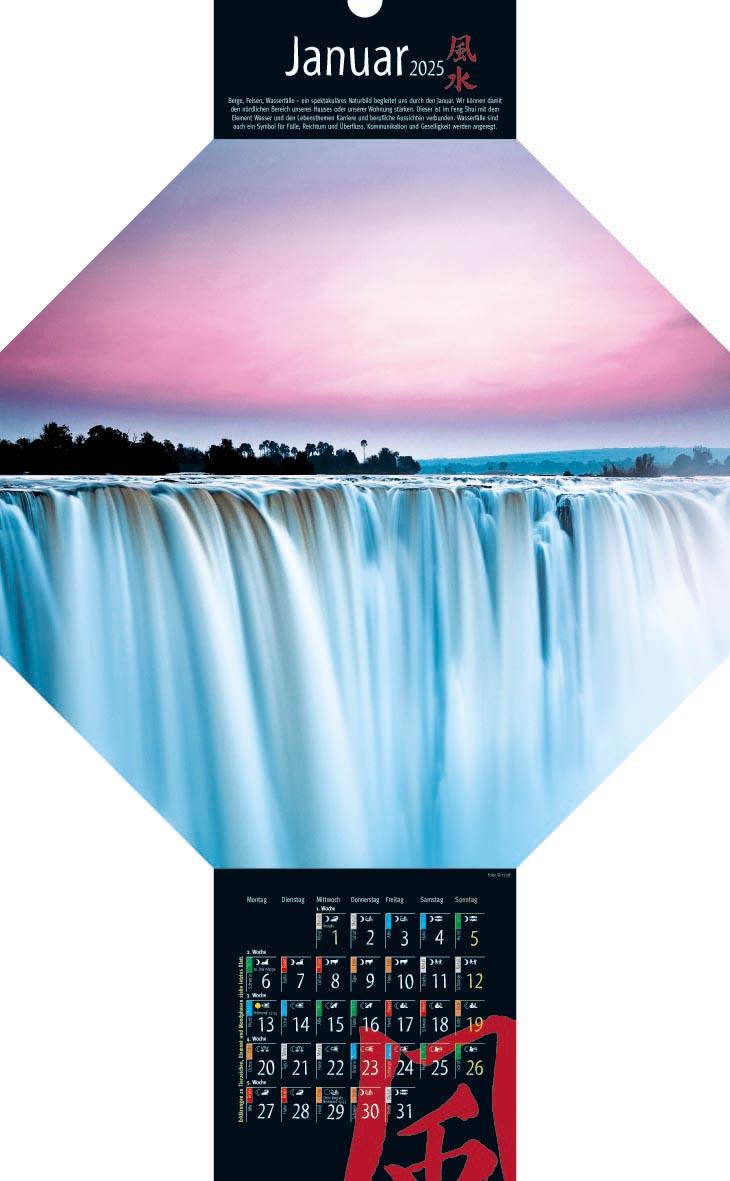Beispielinhalt (Bild) Feng-Shui-Kalender 2025