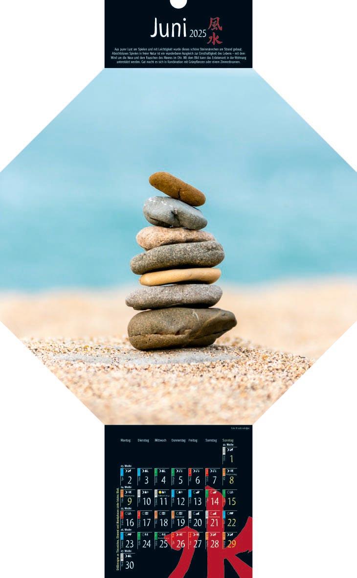 Beispielinhalt (Bild) Feng-Shui-Kalender 2025