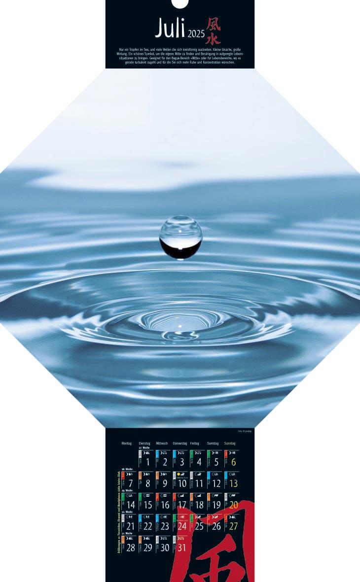 Beispielinhalt (Bild) Feng-Shui-Kalender 2025