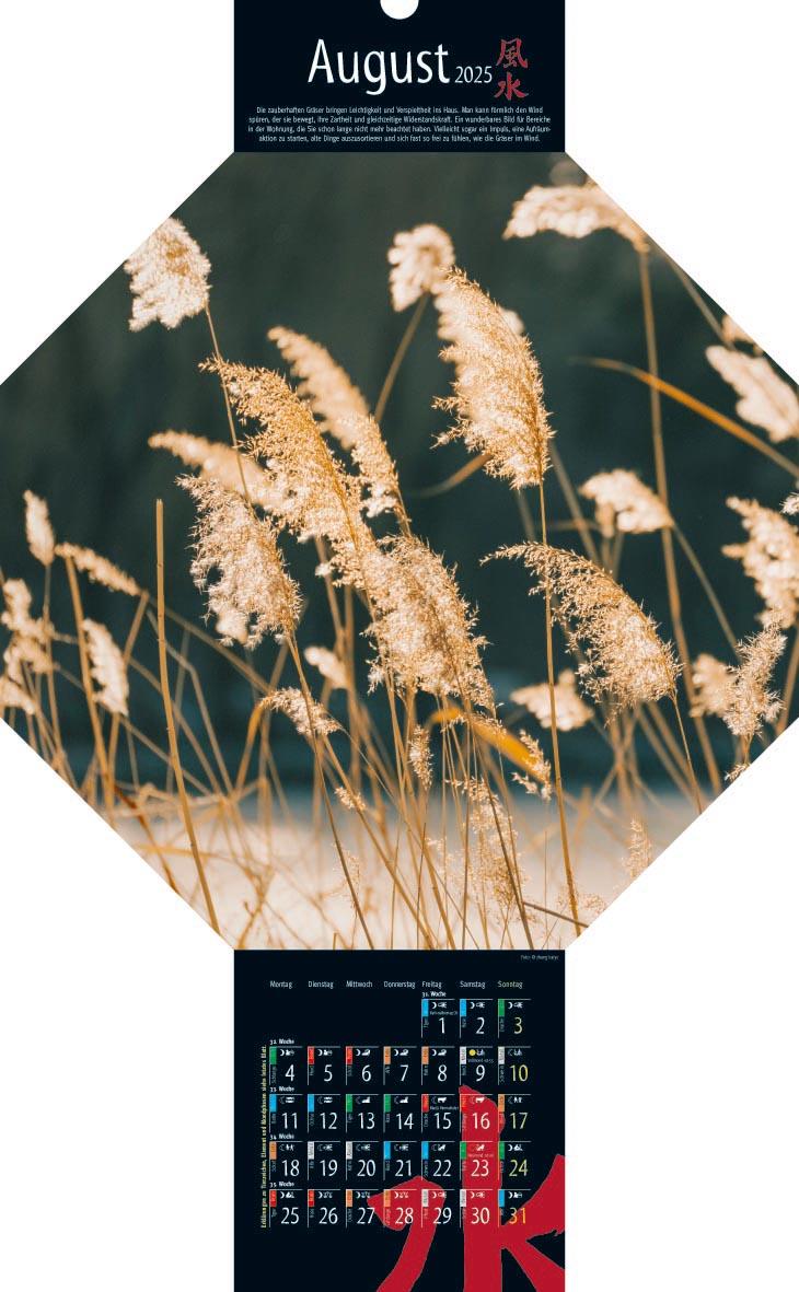 Beispielinhalt (Bild) Feng-Shui-Kalender 2025