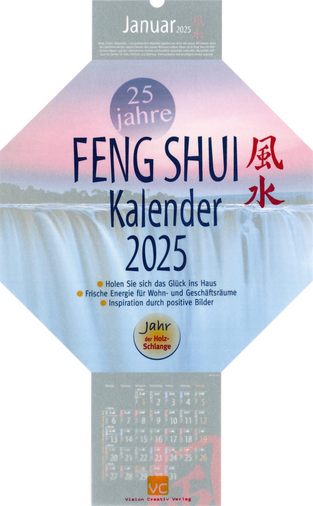 Vorderes Coverbild Feng-Shui-Kalender 2025