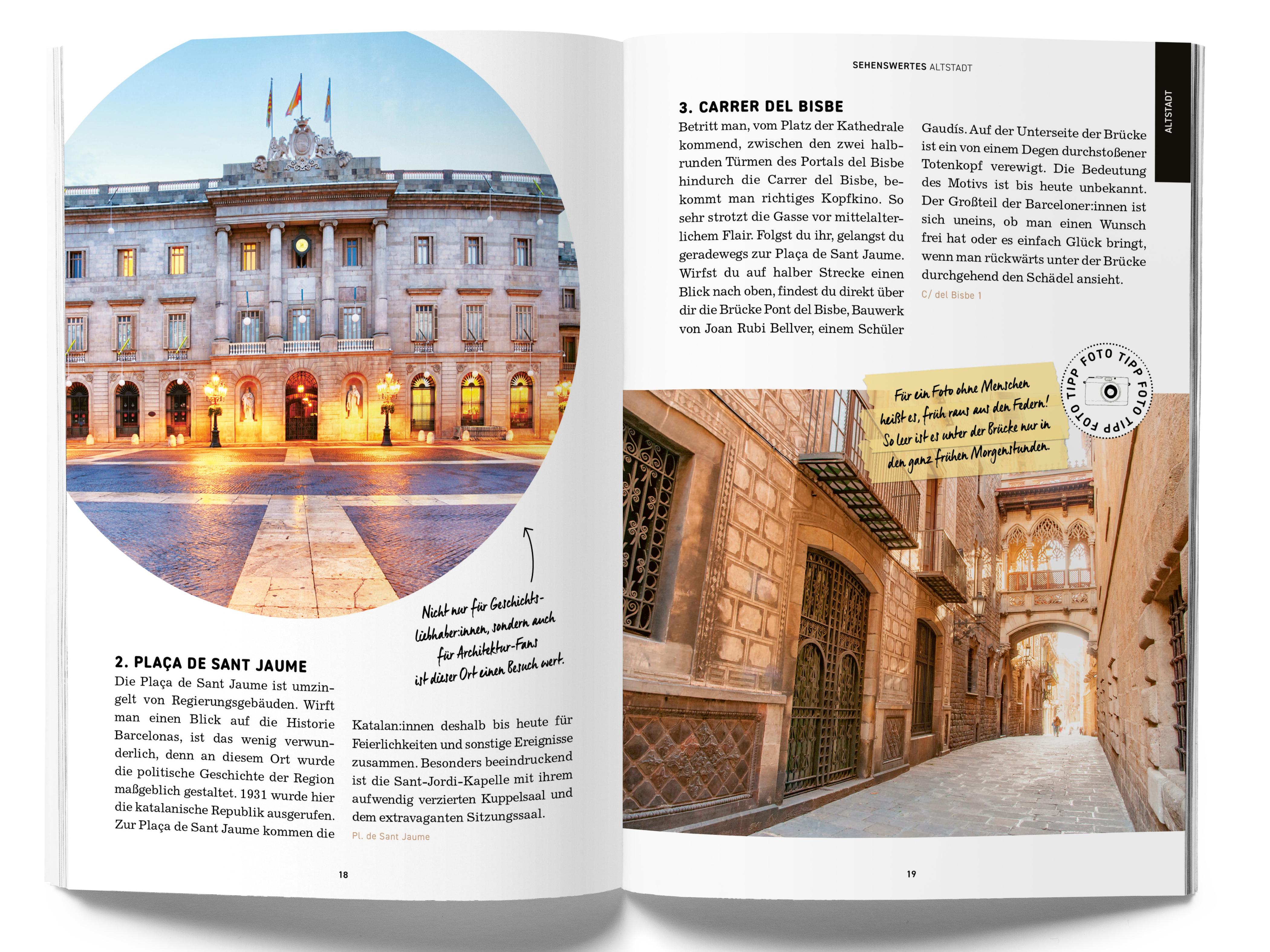 Beispielinhalt (Bild) GuideMe Reiseführer Barcelona